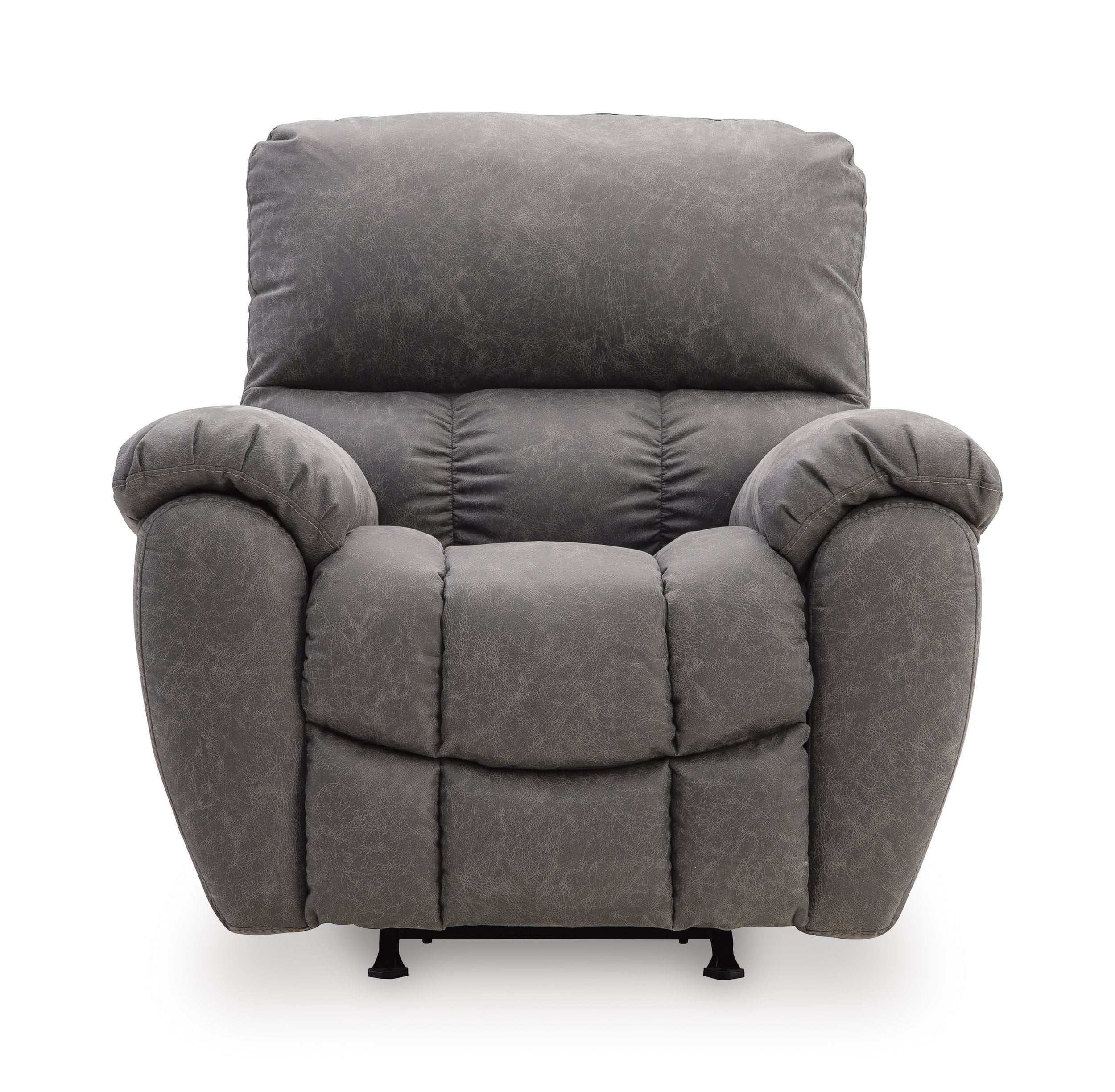Bakerstein Faux Leather Power Rocker Recliner with Adjustable Headrest