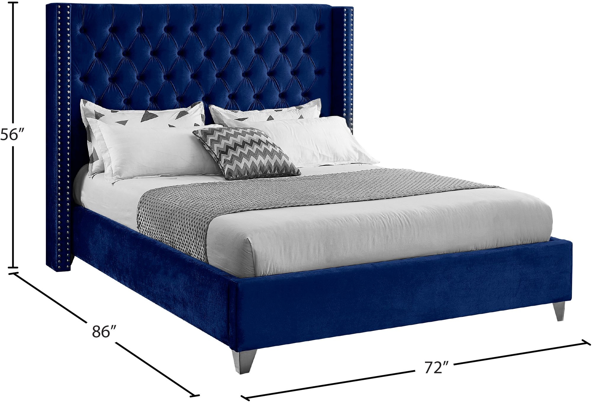 Aiden Velvet Bed