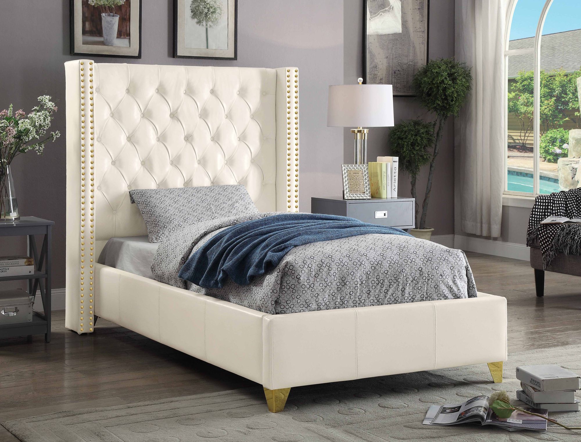 Soho Bonded Leather Twin Size Bed