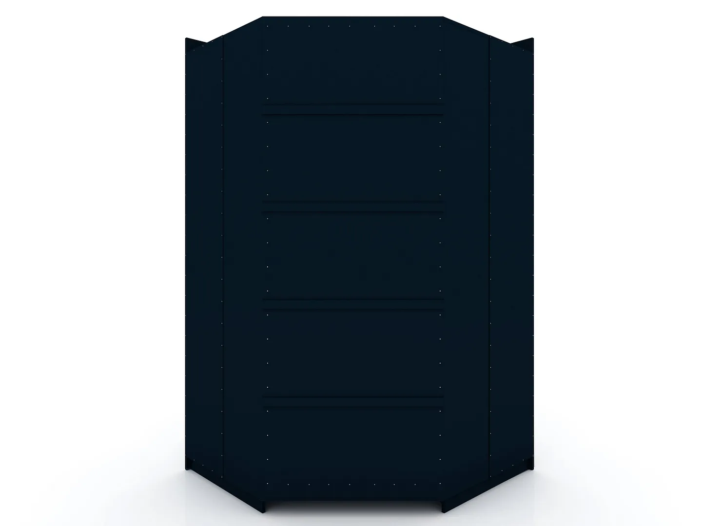 Mulberry 2.0 Semi Open 2 Sectional Wardrobe Corner Closet w/2 Drawers