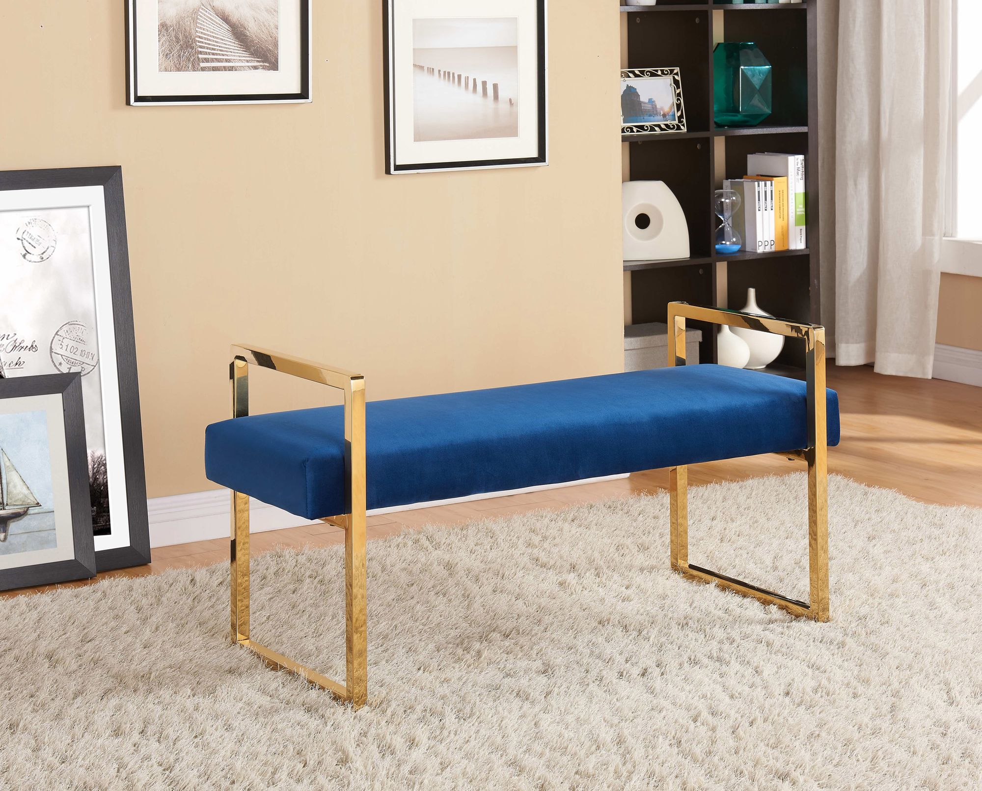 Olivia Velvet Bench