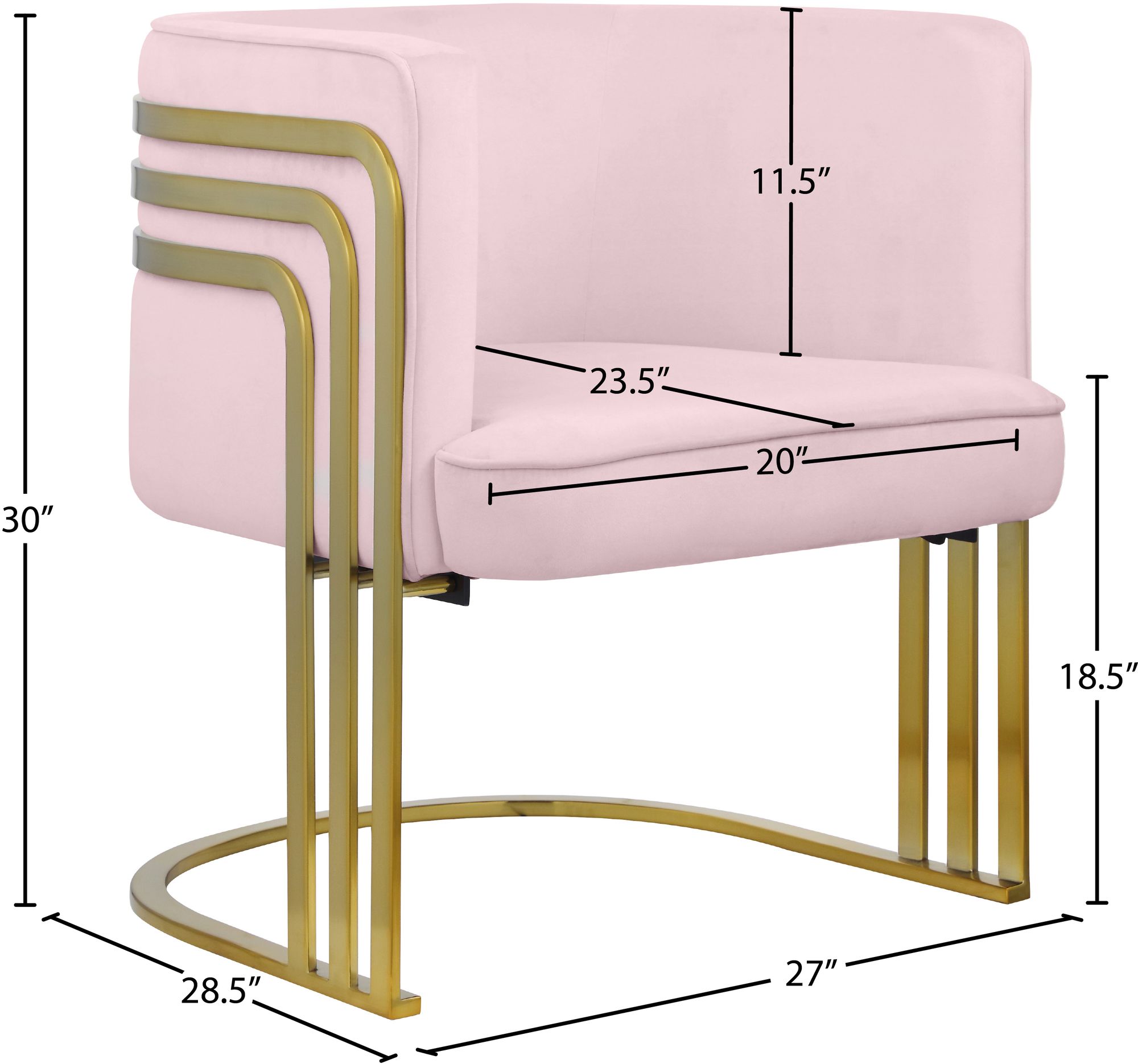 Rays Velvet Accent Chair