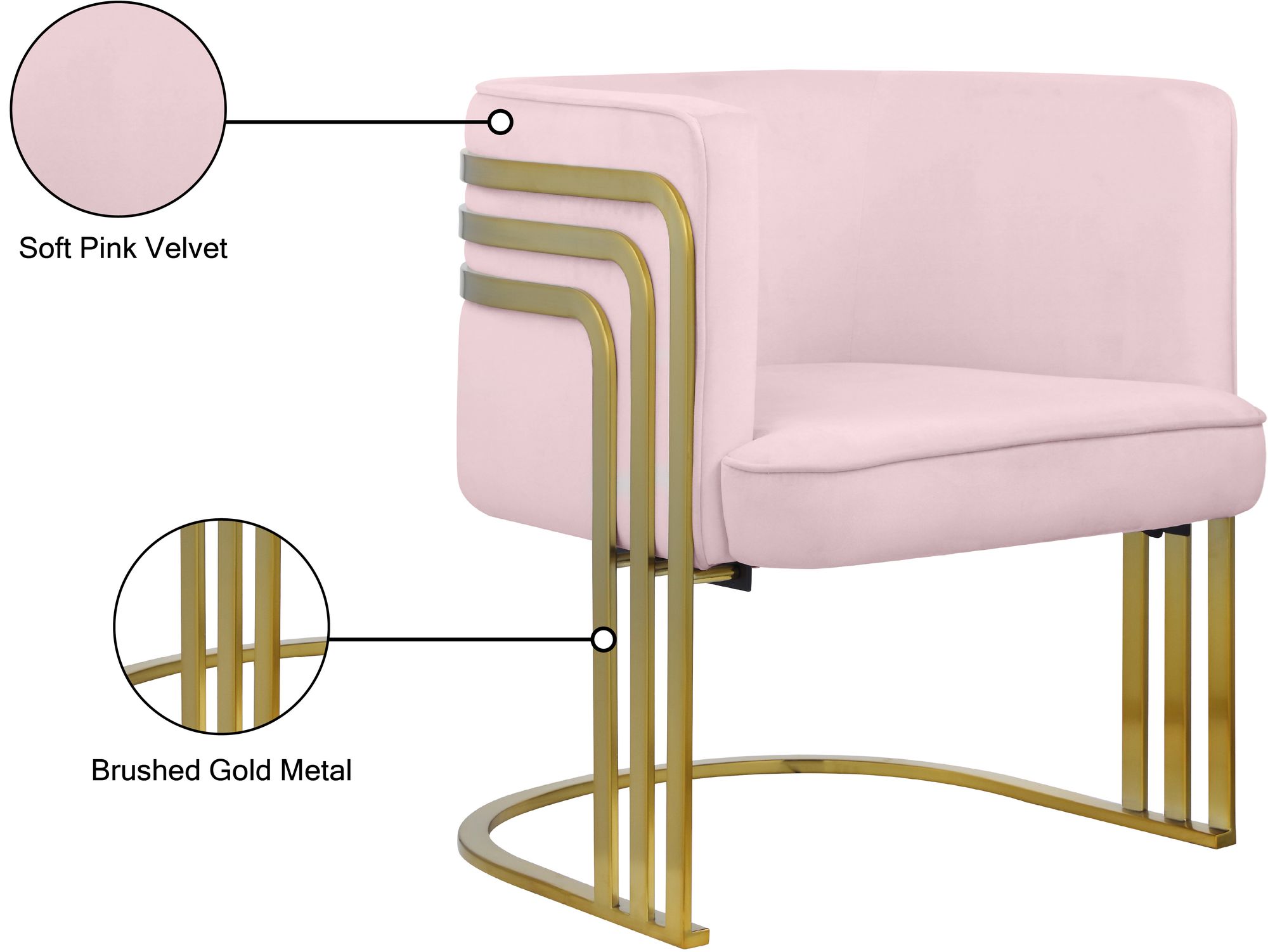 Rays Velvet Accent Chair