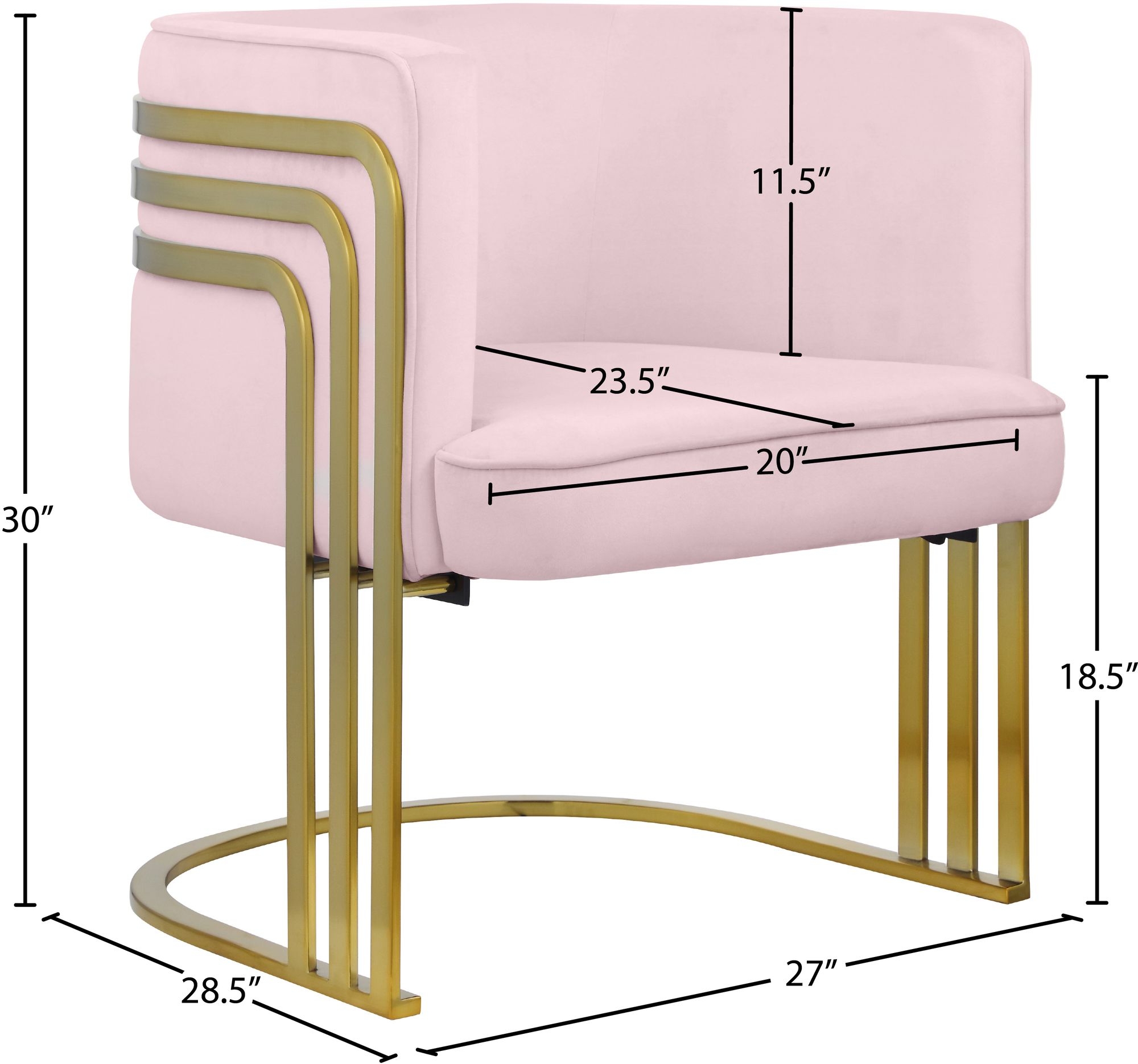 Rays Velvet Accent Chair