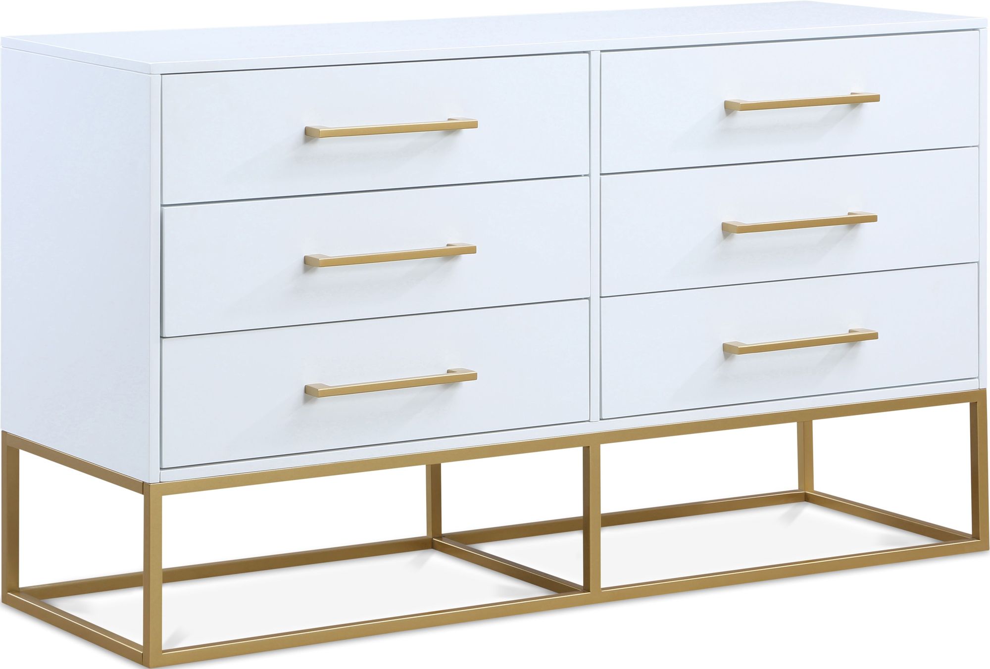 brushed gold dresser Strand Shagreen 6-Drawer Double Dresser – Meadow Blu main image 1