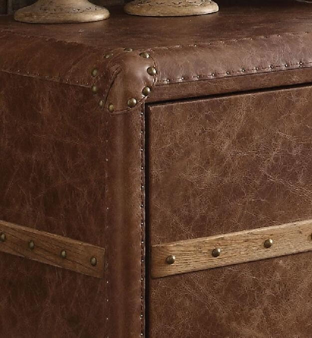 Aberdeen Top Grain Leather TV Stand