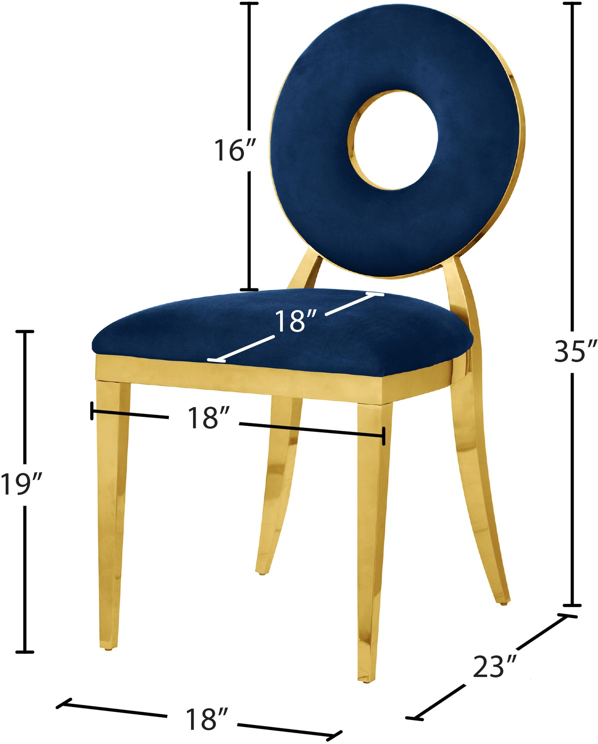 Carousel Velvet Dining Chair with Stainless Steel Frame