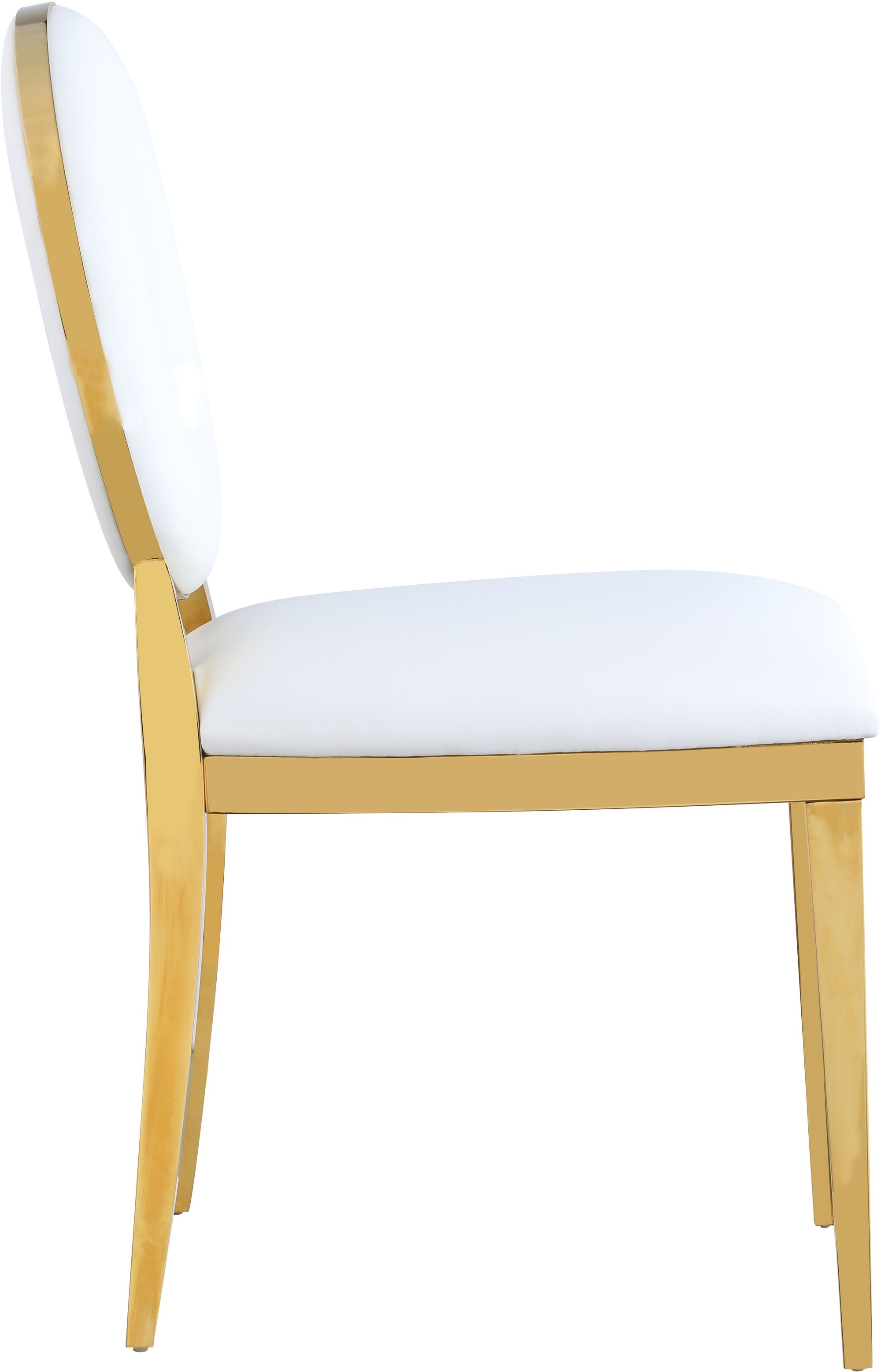 Carousel Velvet Dining Chair with Stainless Steel Frame