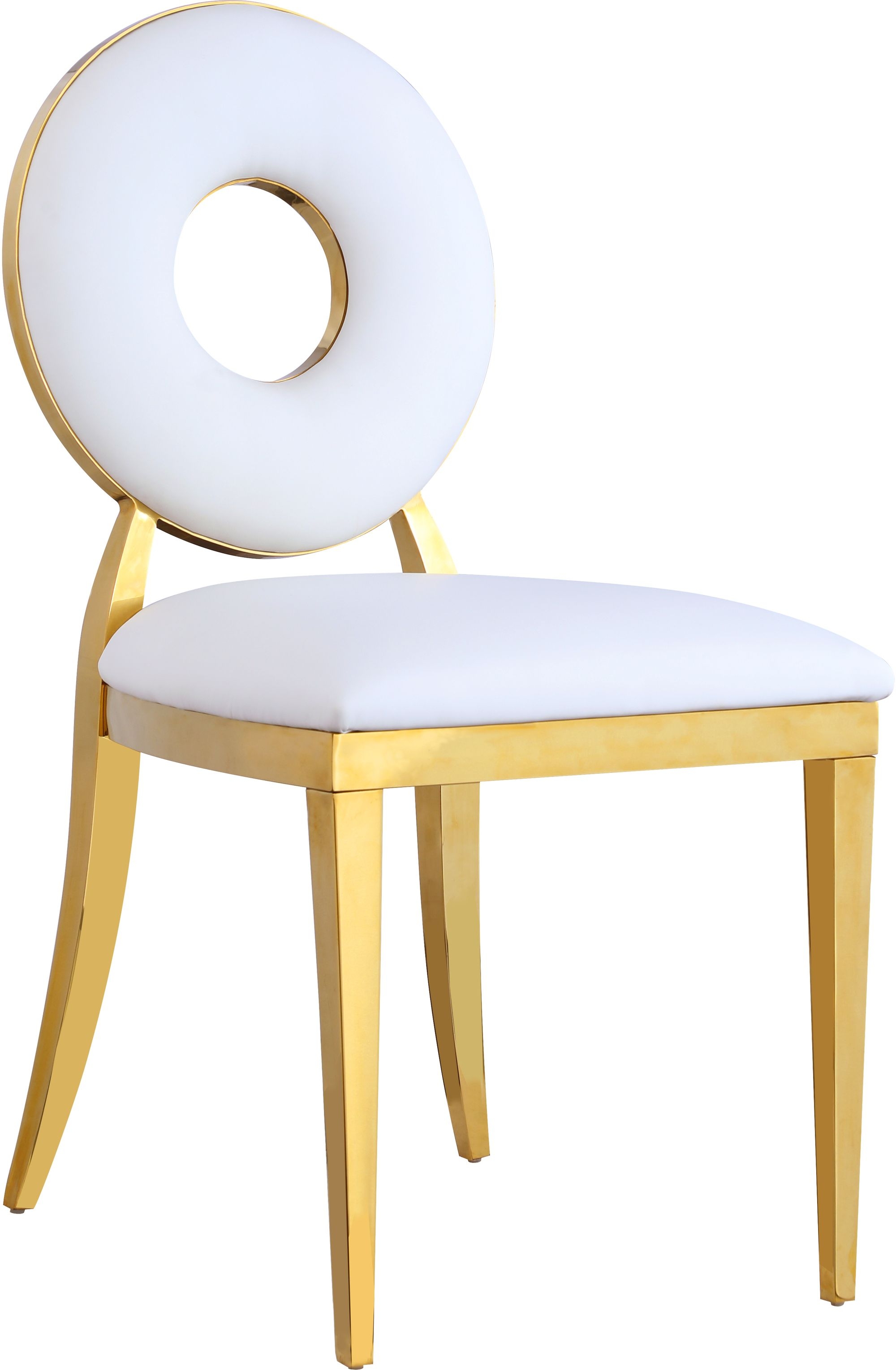 Carousel Velvet Dining Chair with Stainless Steel Frame