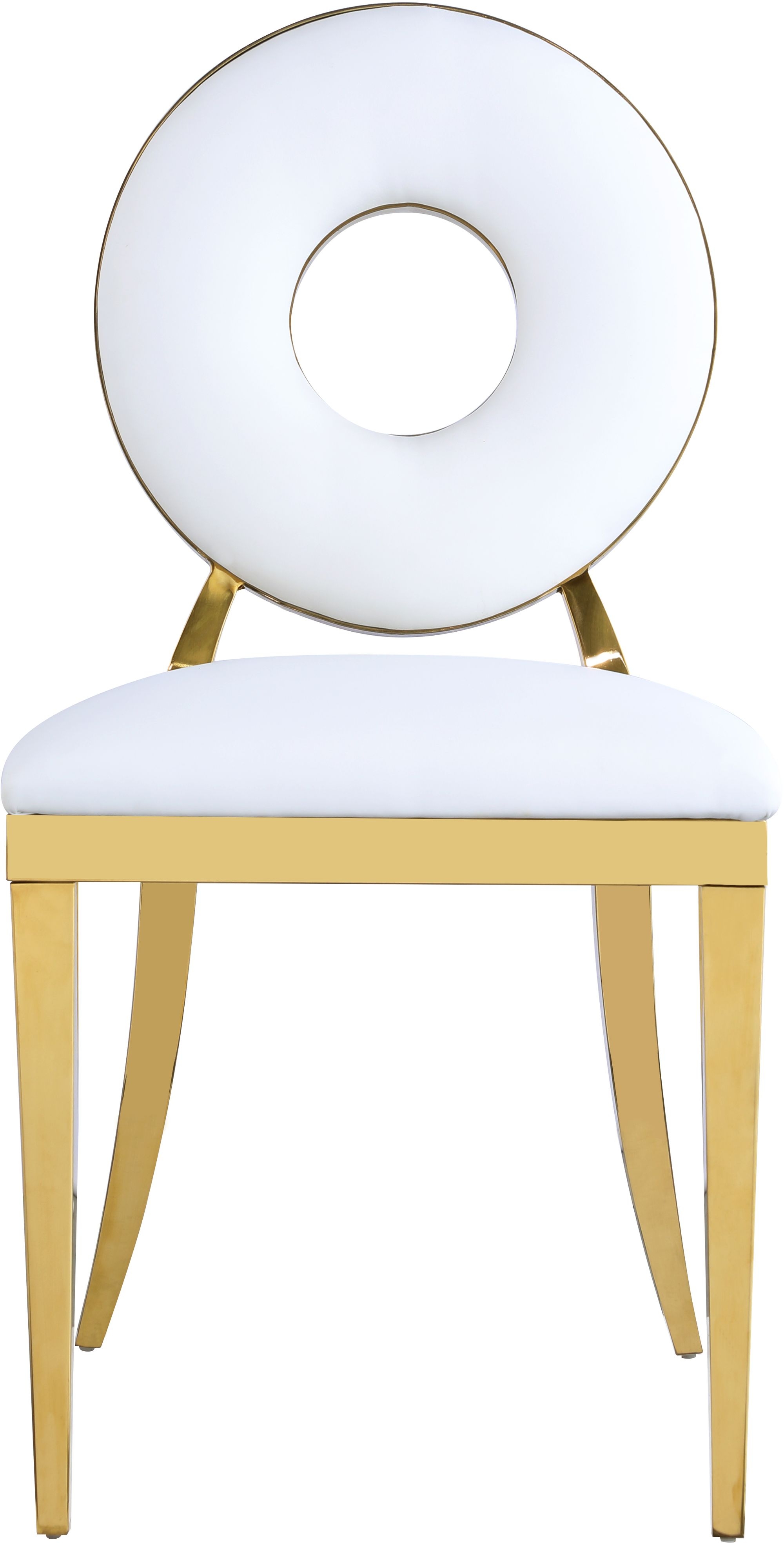 Carousel Velvet Dining Chair with Stainless Steel Frame