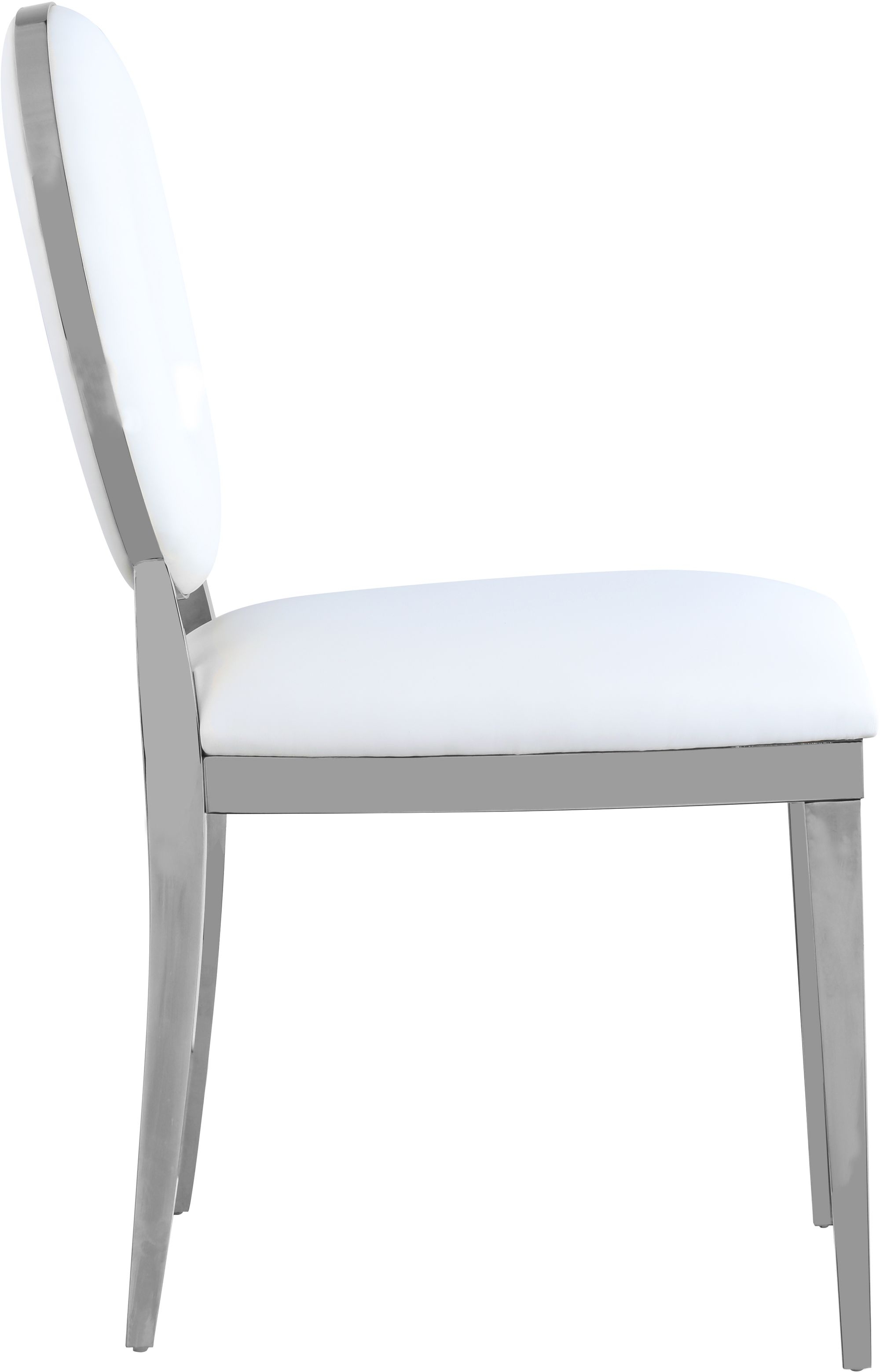 Carousel Velvet Dining Chair with Stainless Steel Frame