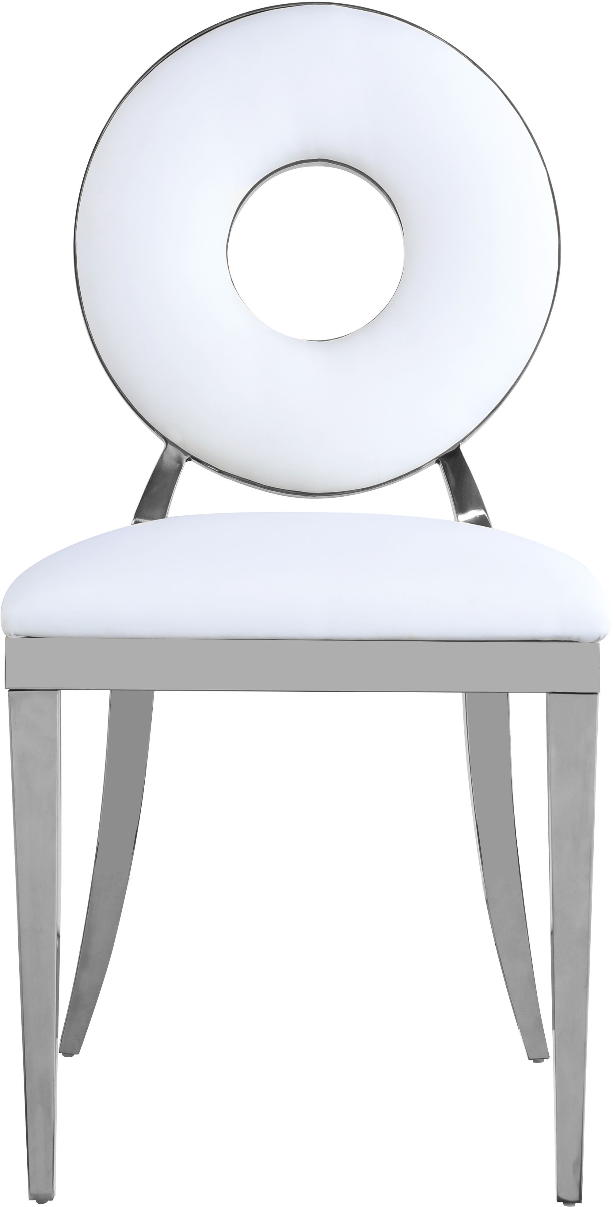Carousel Velvet Dining Chair with Stainless Steel Frame