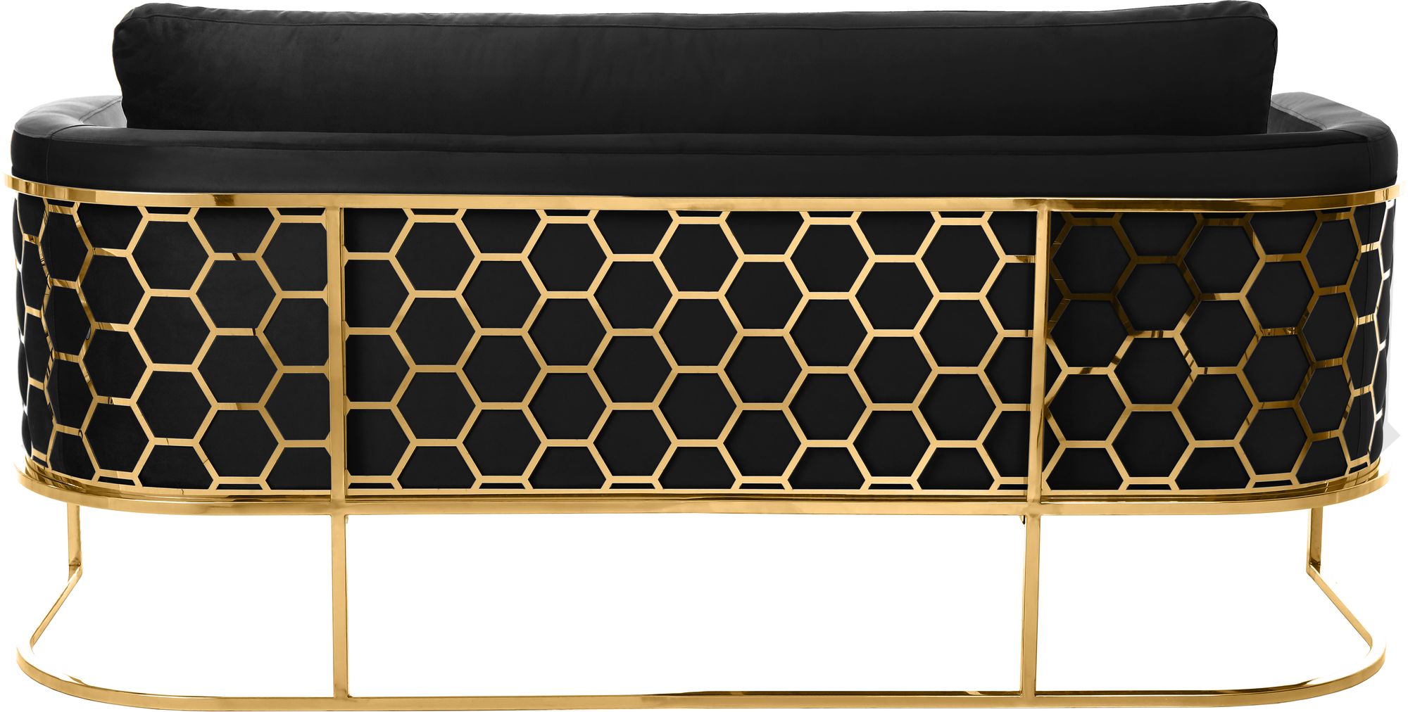 Casa Velvet Sofa with Gold Base