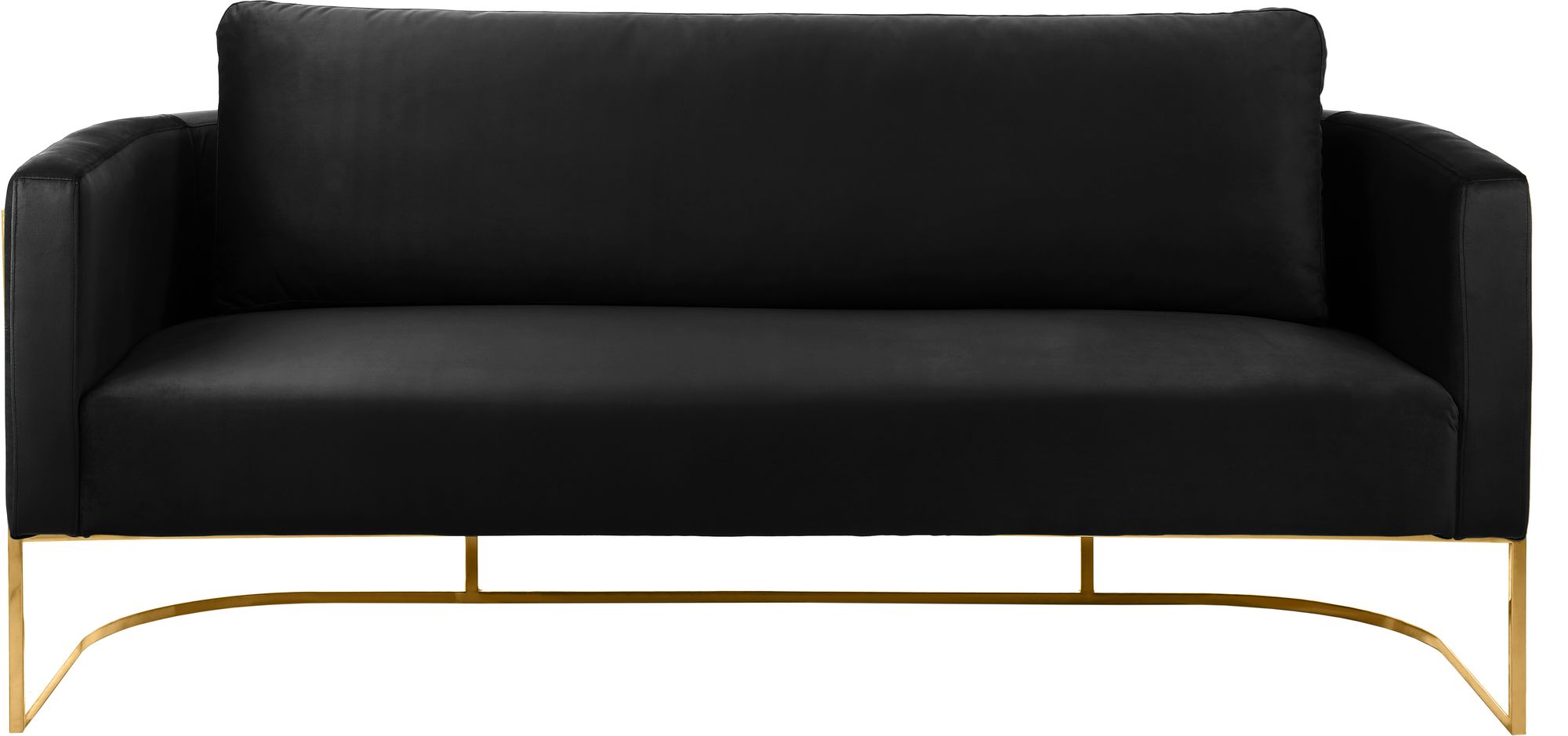 Casa Velvet Sofa with Gold Base