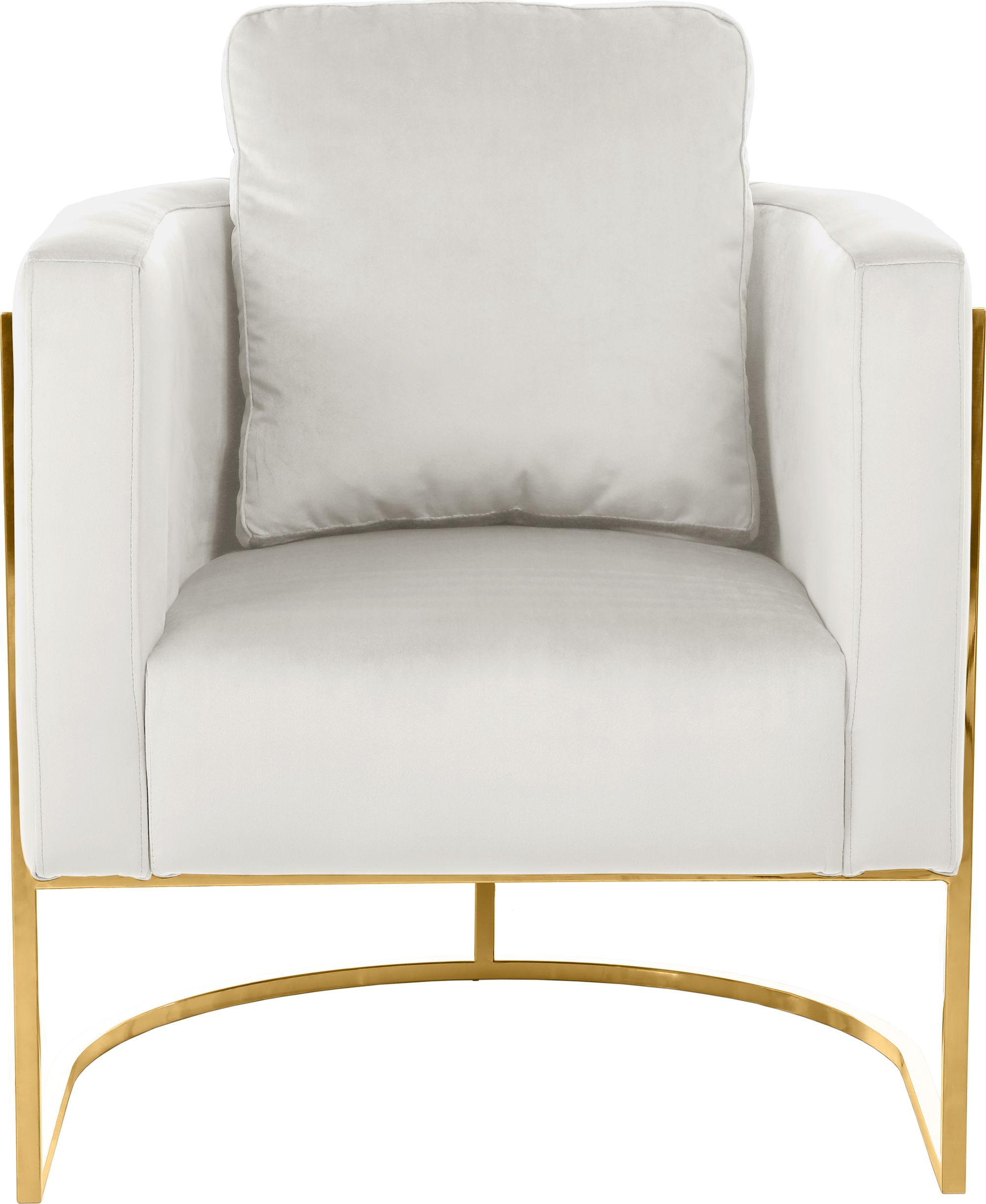 Casa Velvet Chair with Gold Iron Metal Base