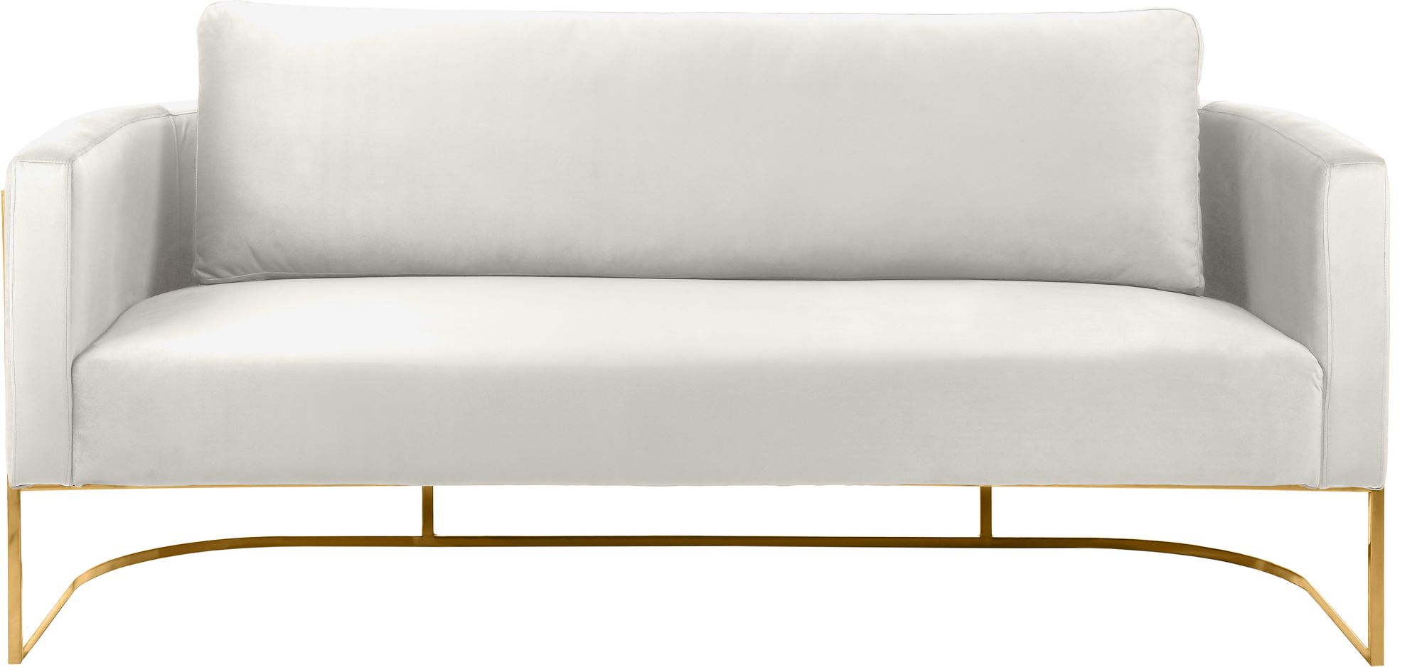 Casa Velvet Sofa with Gold Base