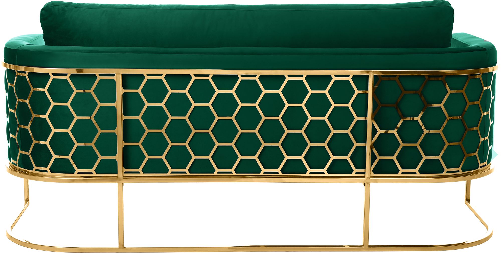 Casa Velvet Sofa with Gold Base