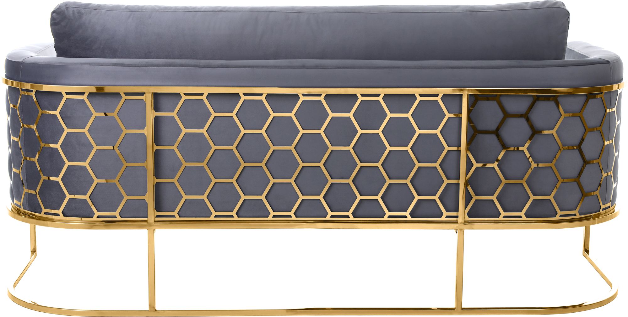 Casa Velvet Sofa with Gold Base