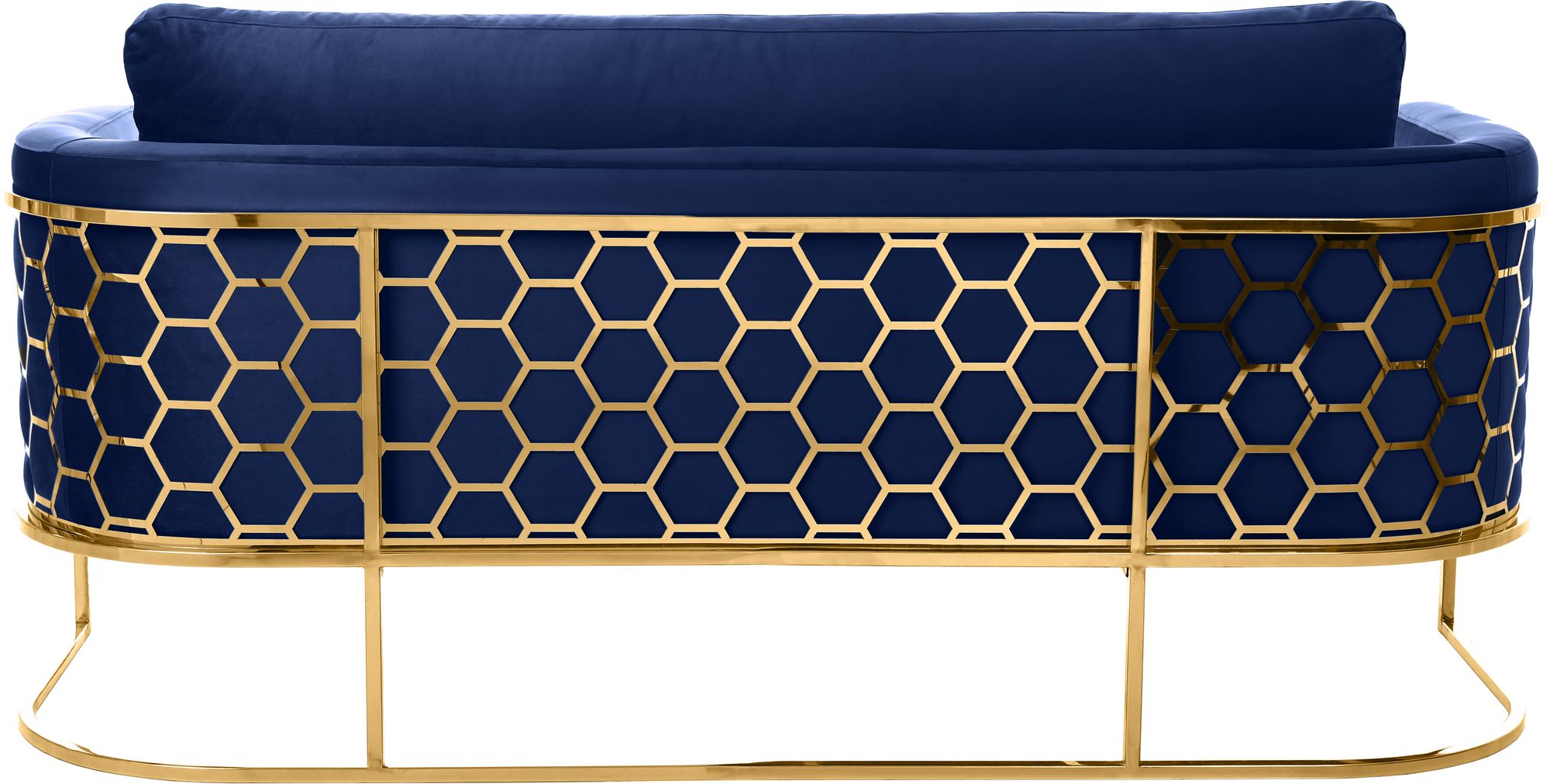 Casa Velvet Sofa with Gold Base