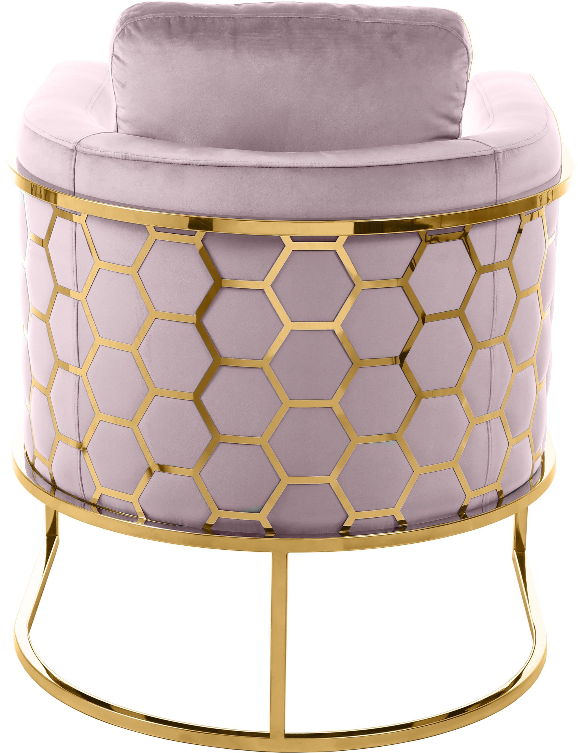 Casa Velvet Chair with Gold Iron Metal Base