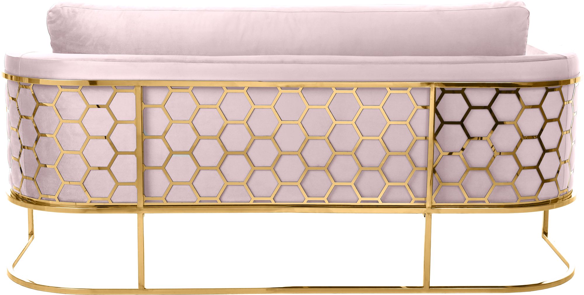 Casa Velvet Sofa with Gold Base