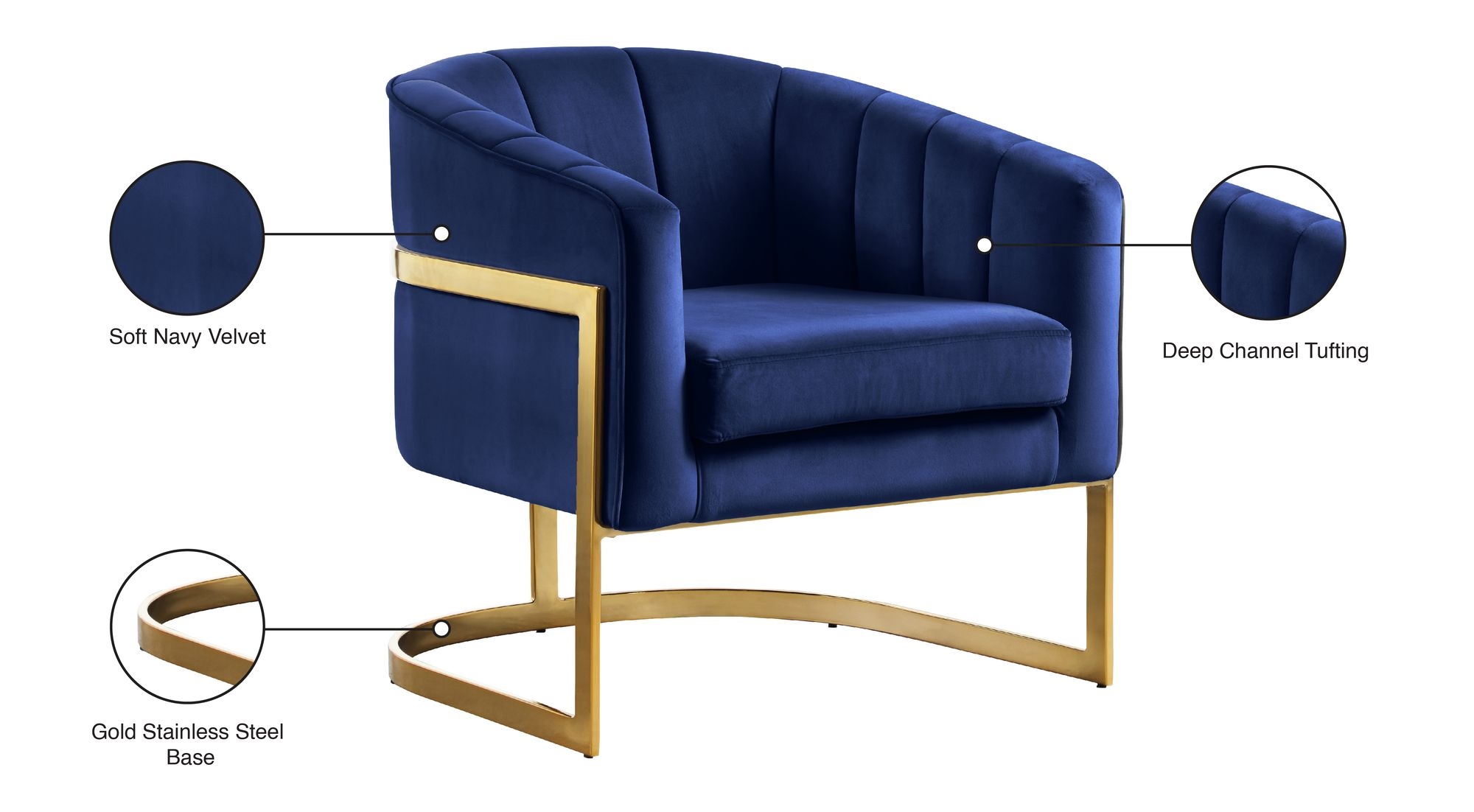 Carter Velvet Accent Chair