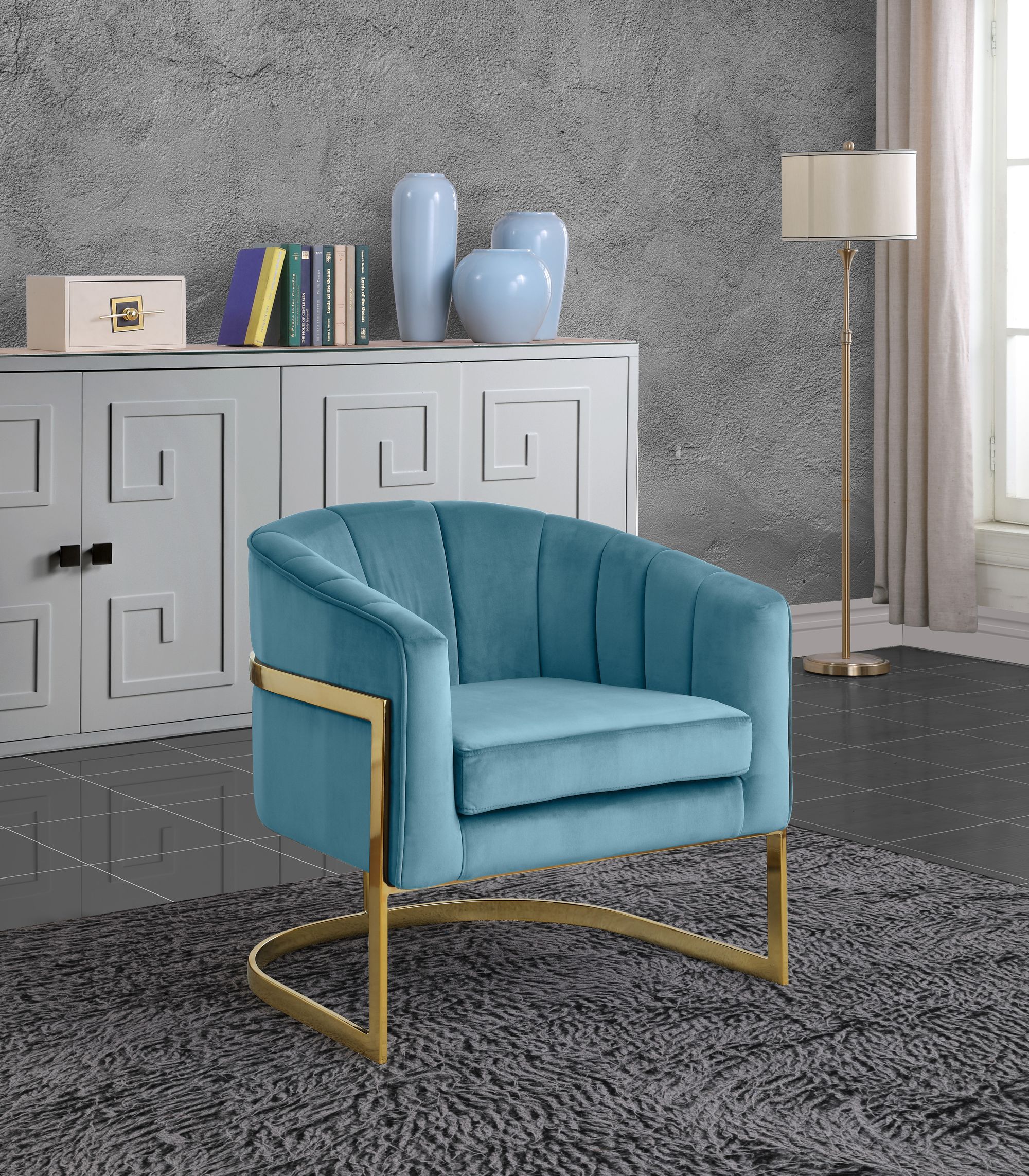 Carter Velvet Accent Chair