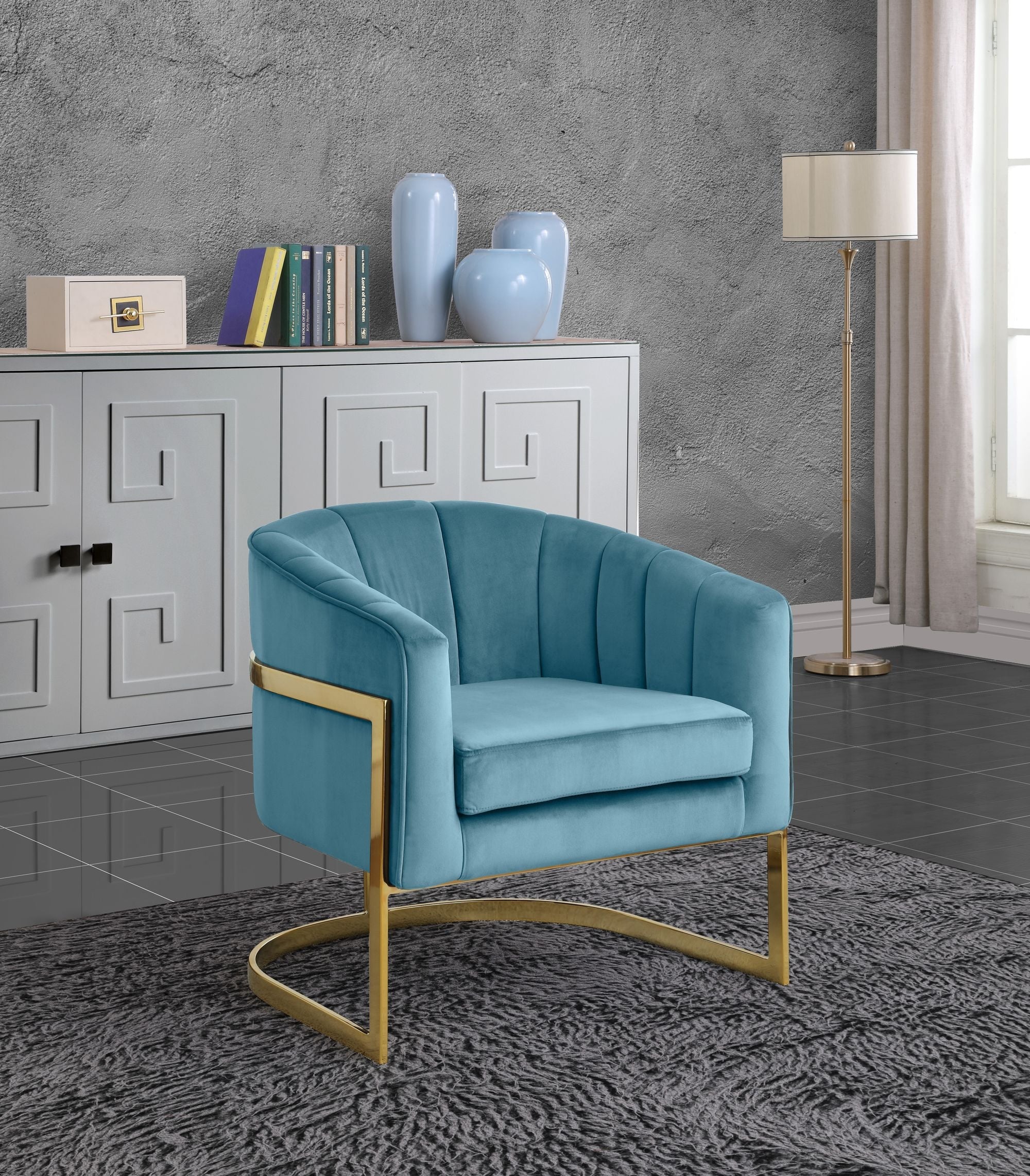 Carter Velvet Accent Chair