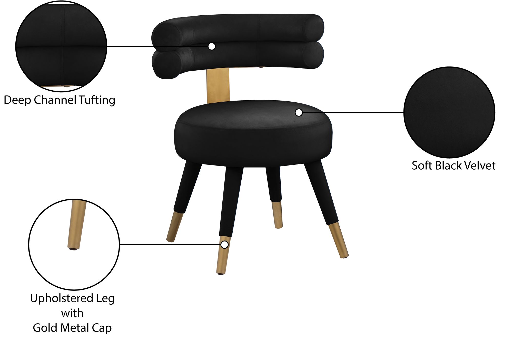 Fitzroy Velvet Dining Chair