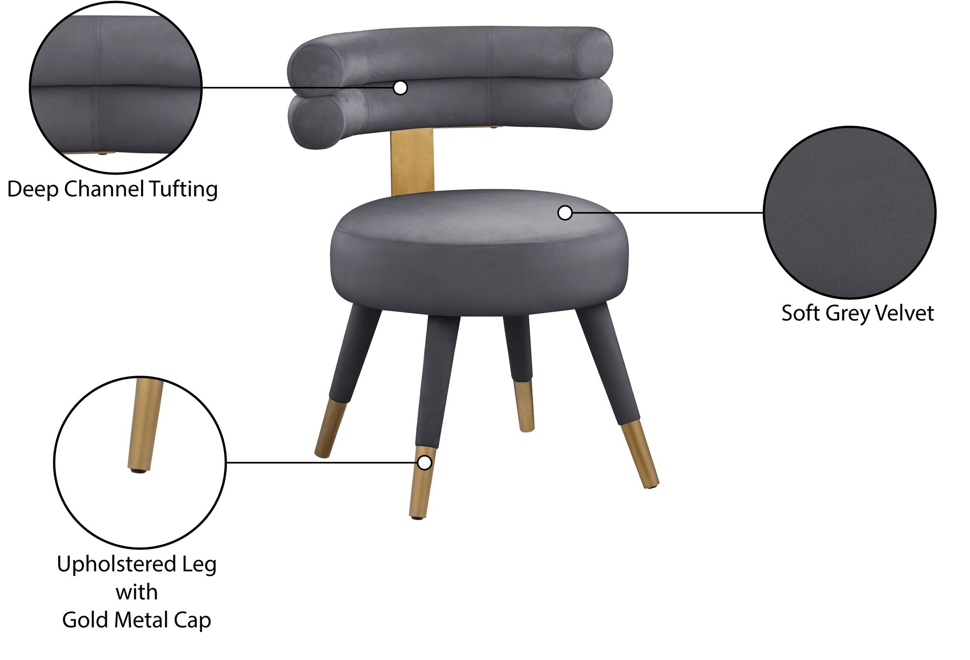 Fitzroy Velvet Dining Chair