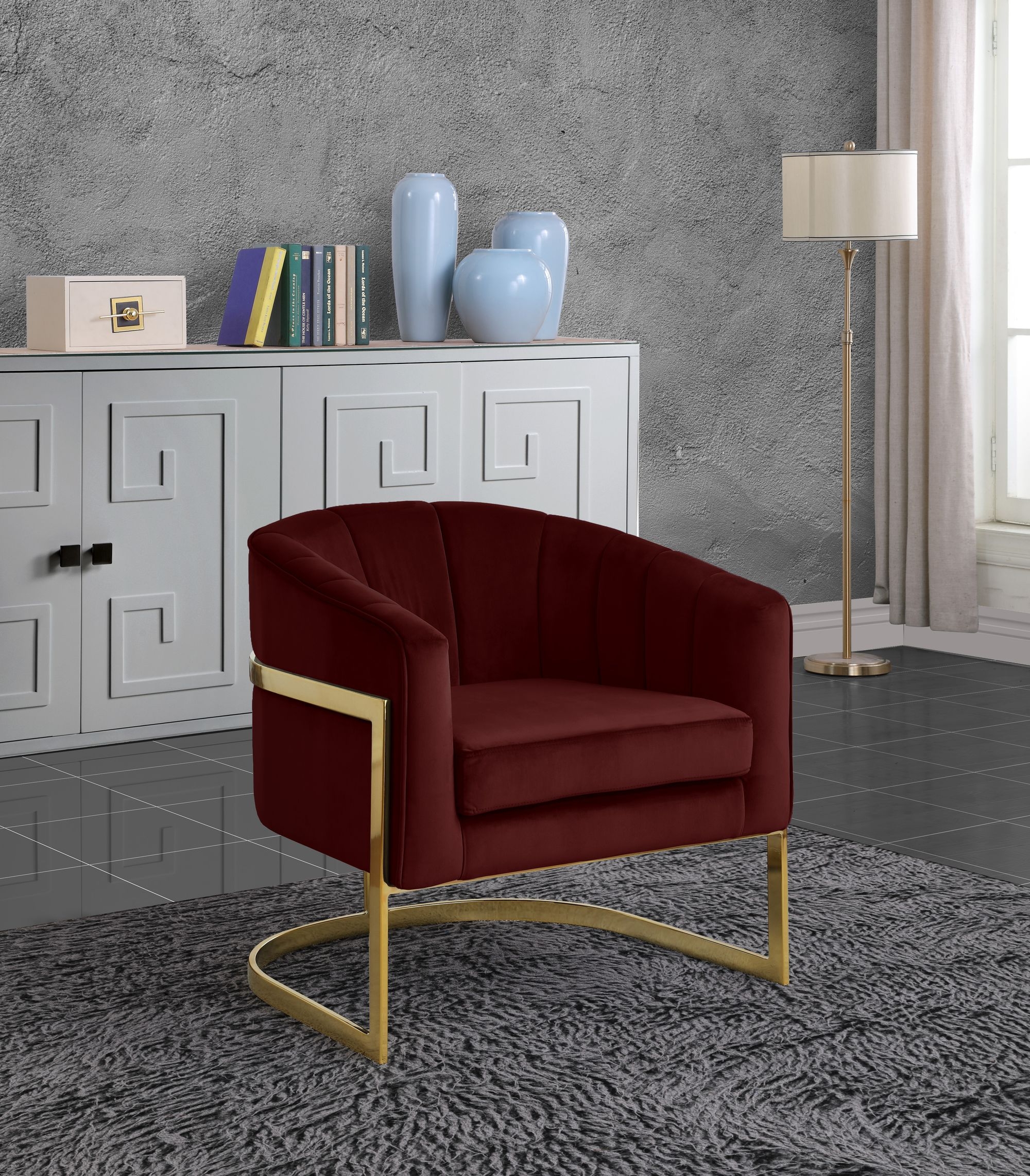 Carter Velvet Accent Chair