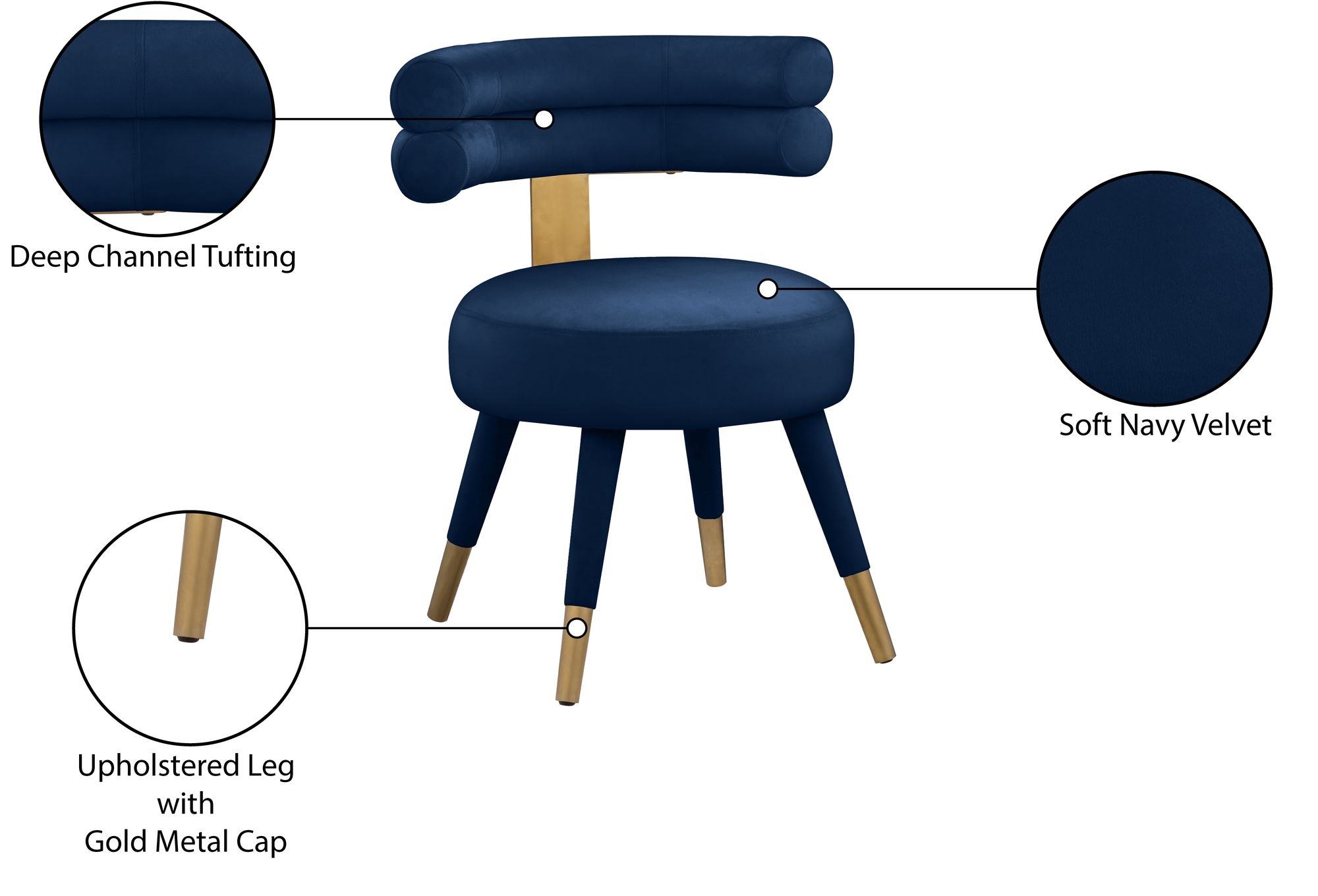 Fitzroy Velvet Dining Chair