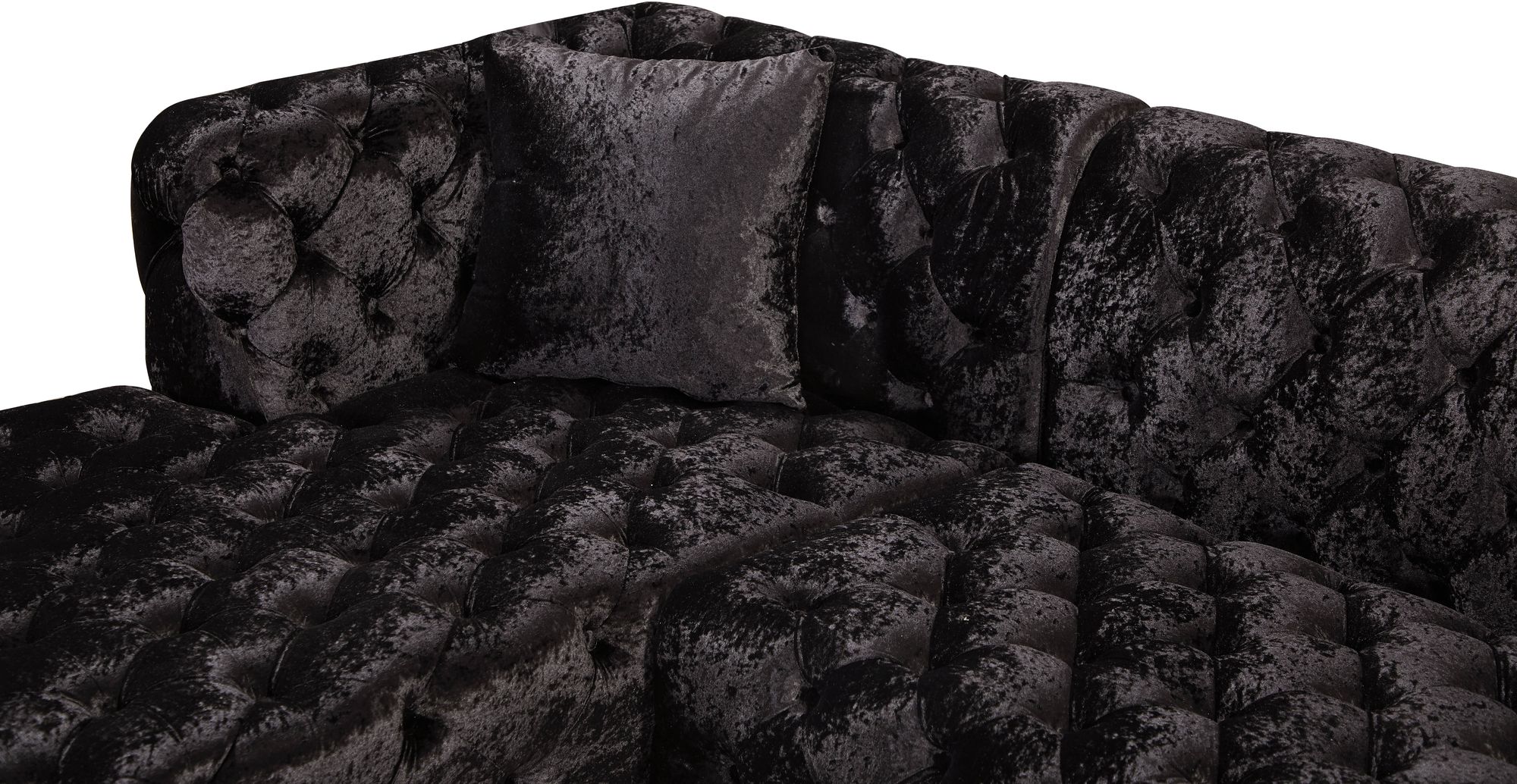 Coco 133" 3-Piece Velvet Sectional