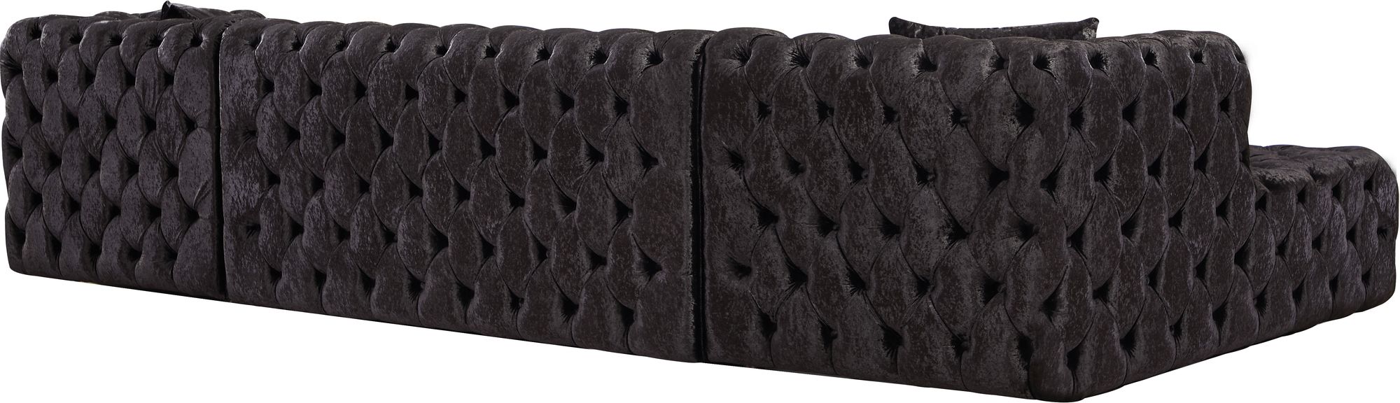 Coco 133" 3-Piece Velvet Sectional
