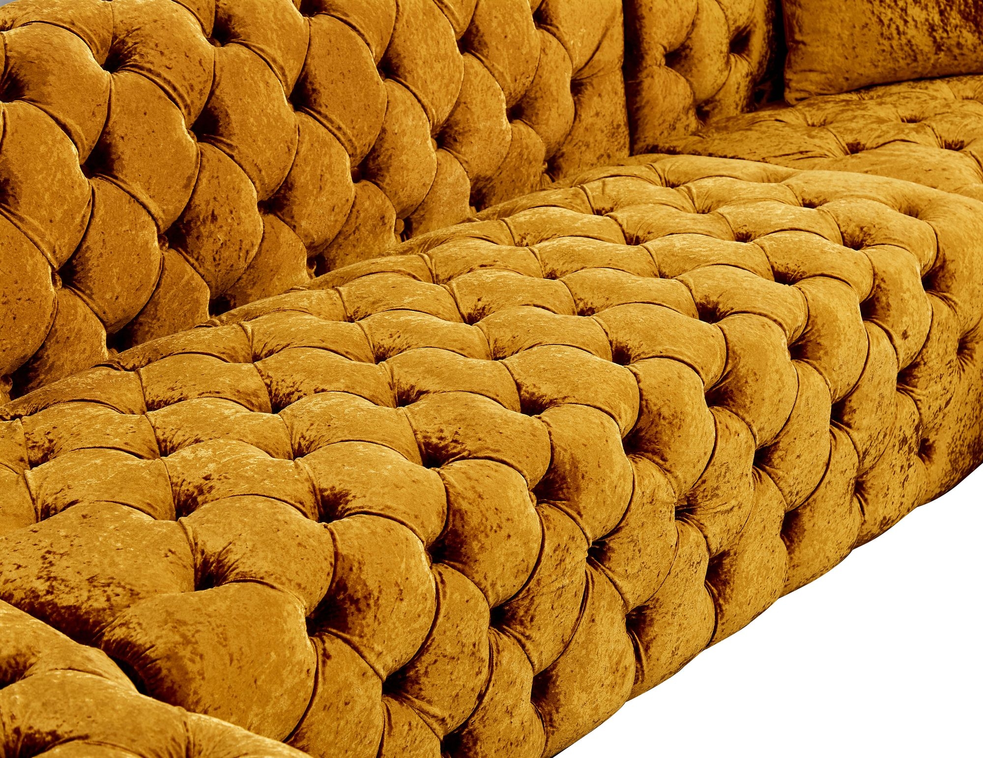 Coco 133" 3-Piece Velvet Sectional