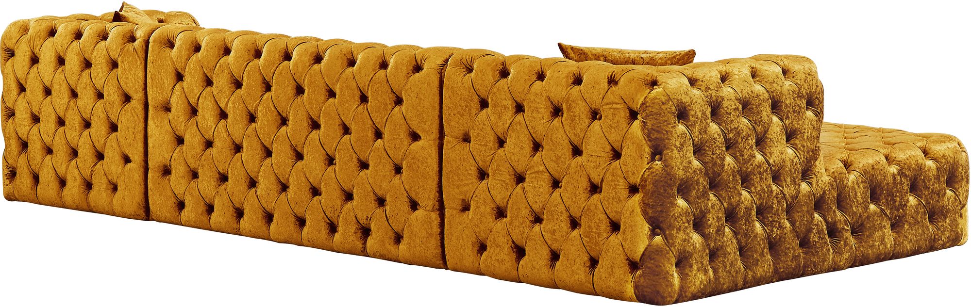 Coco 133" 3-Piece Velvet Sectional
