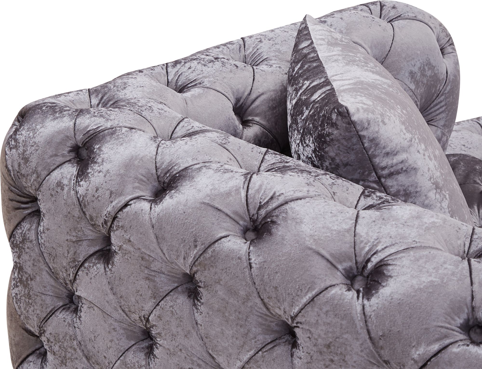 Coco 133" 3-Piece Velvet Sectional