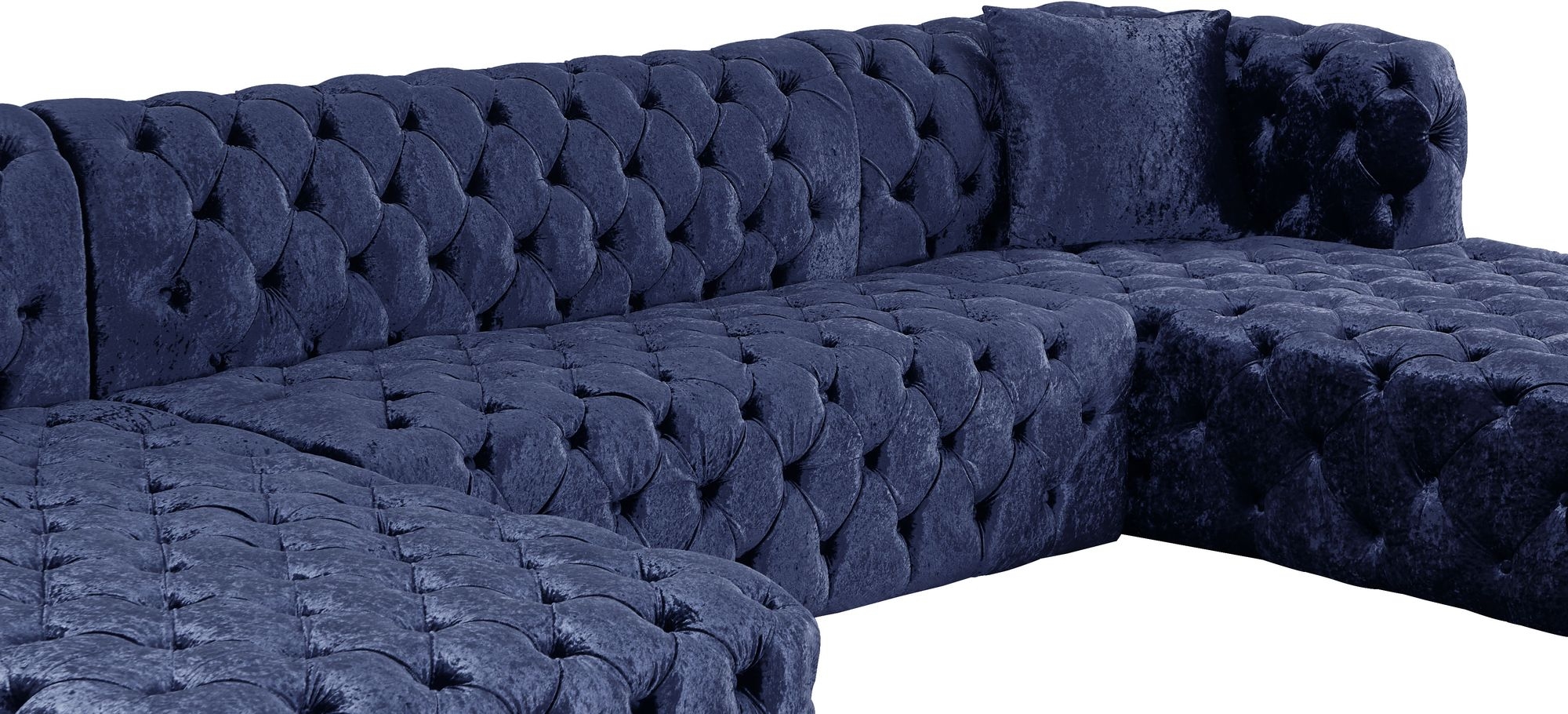 Coco 133" 3-Piece Velvet Sectional