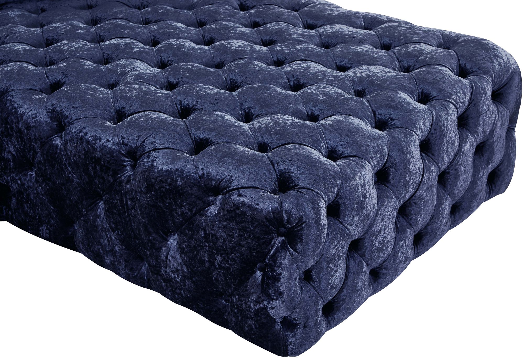 Coco 133" 3-Piece Velvet Sectional