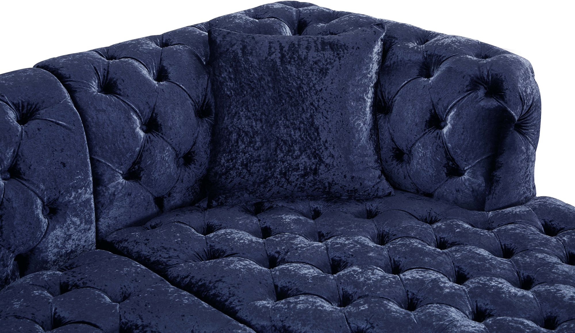 Coco 133" 3-Piece Velvet Sectional