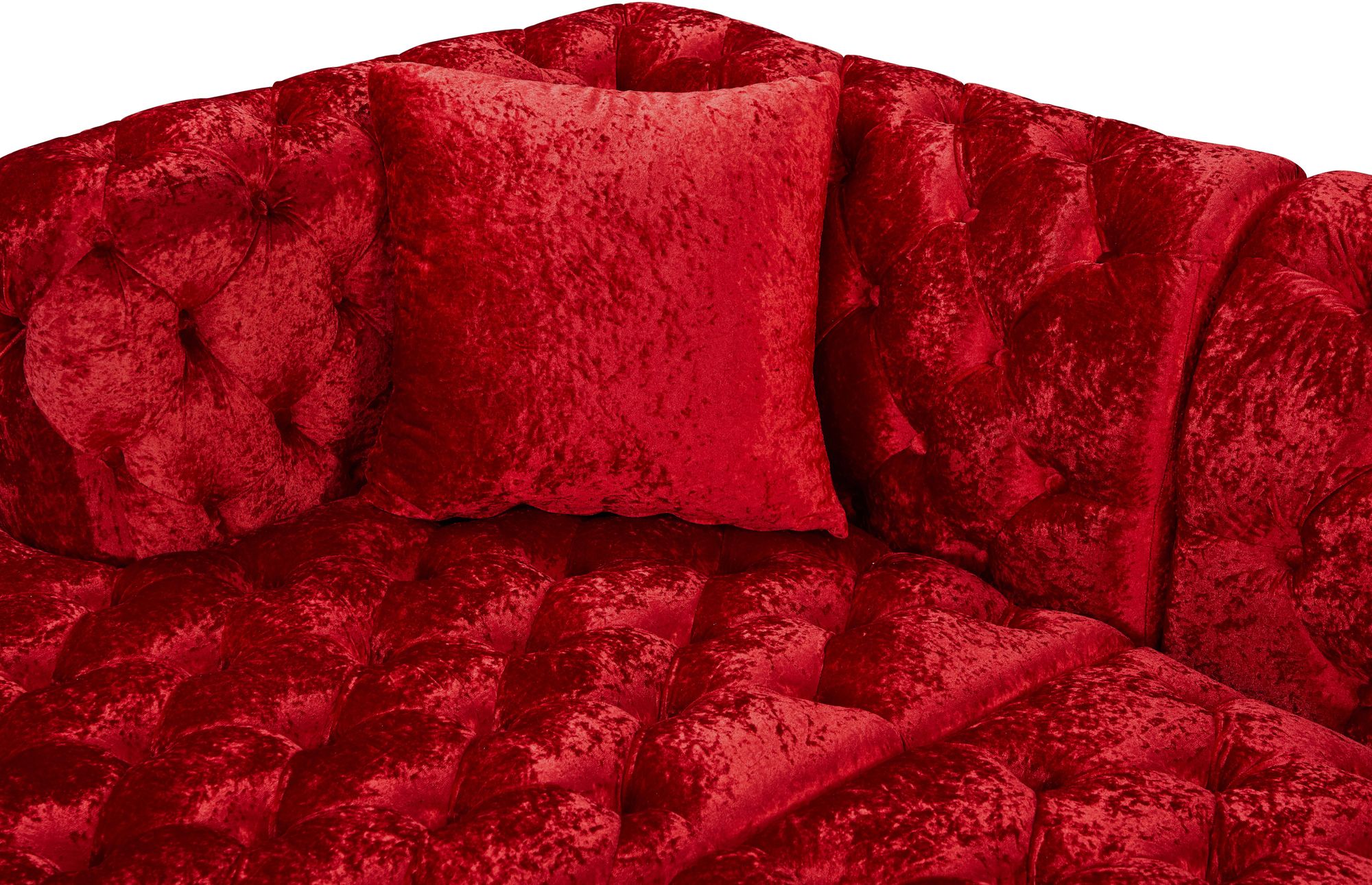 Coco 133" 3-Piece Velvet Sectional