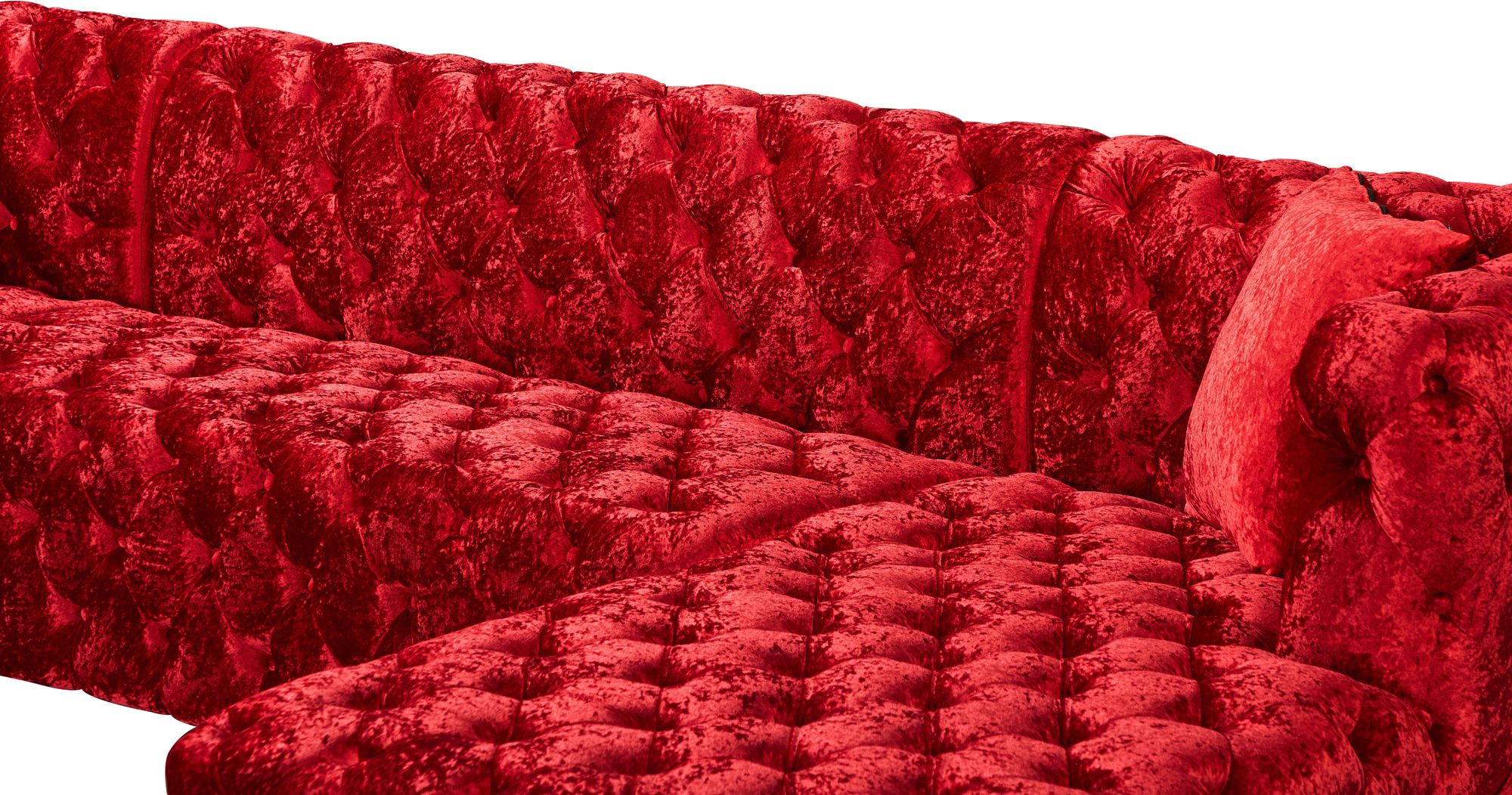 Coco 133" 3-Piece Velvet Sectional