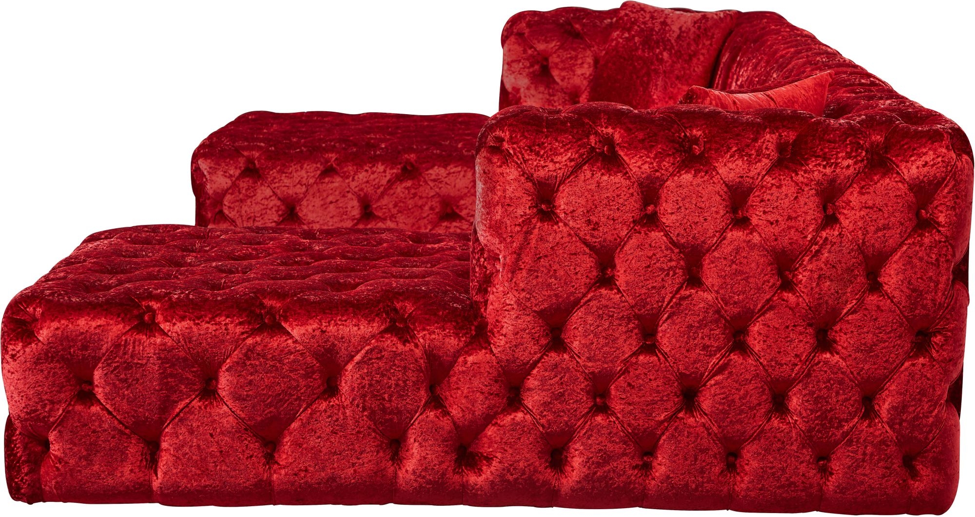 Coco 133" 3-Piece Velvet Sectional