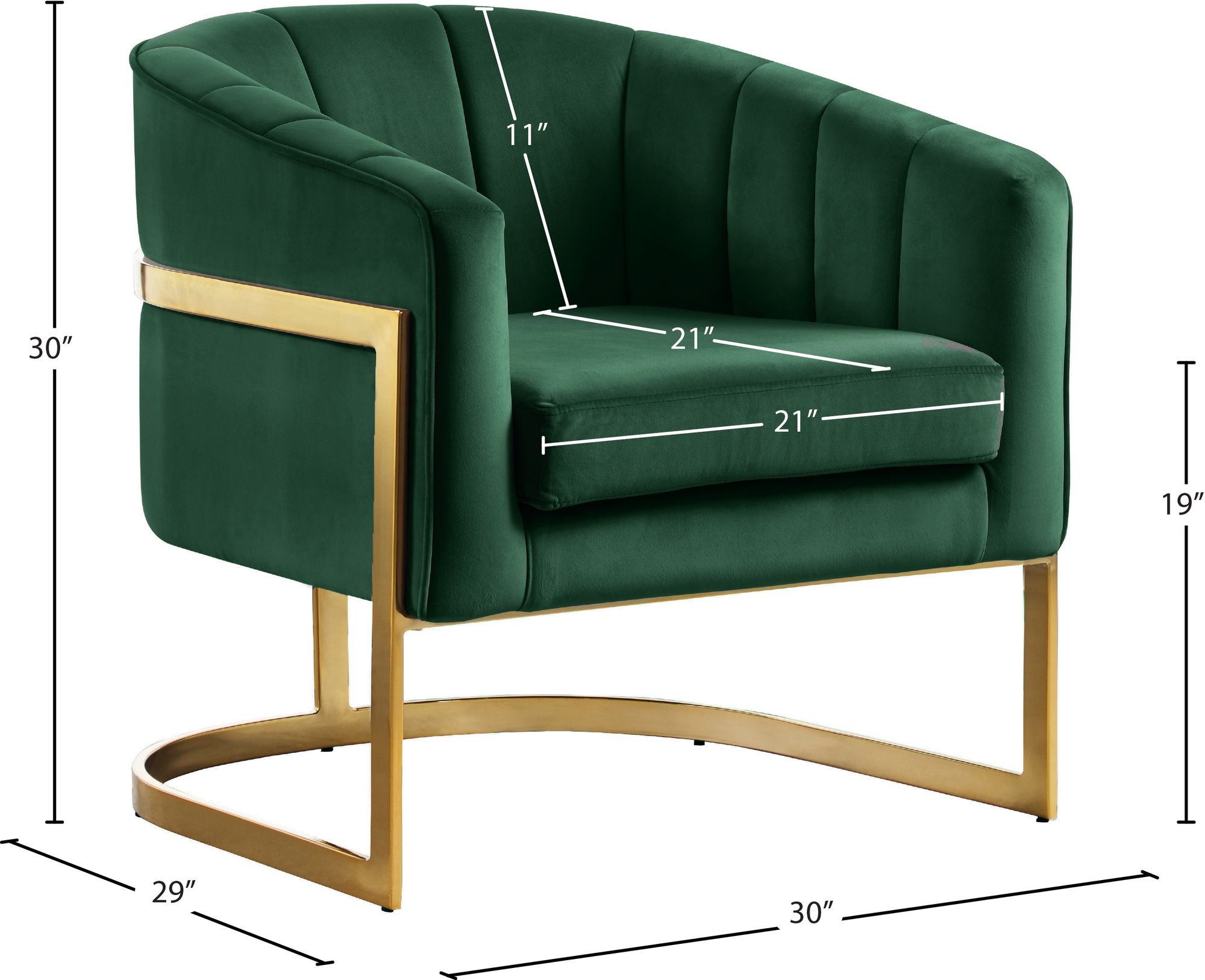 Carter Velvet Accent Chair
