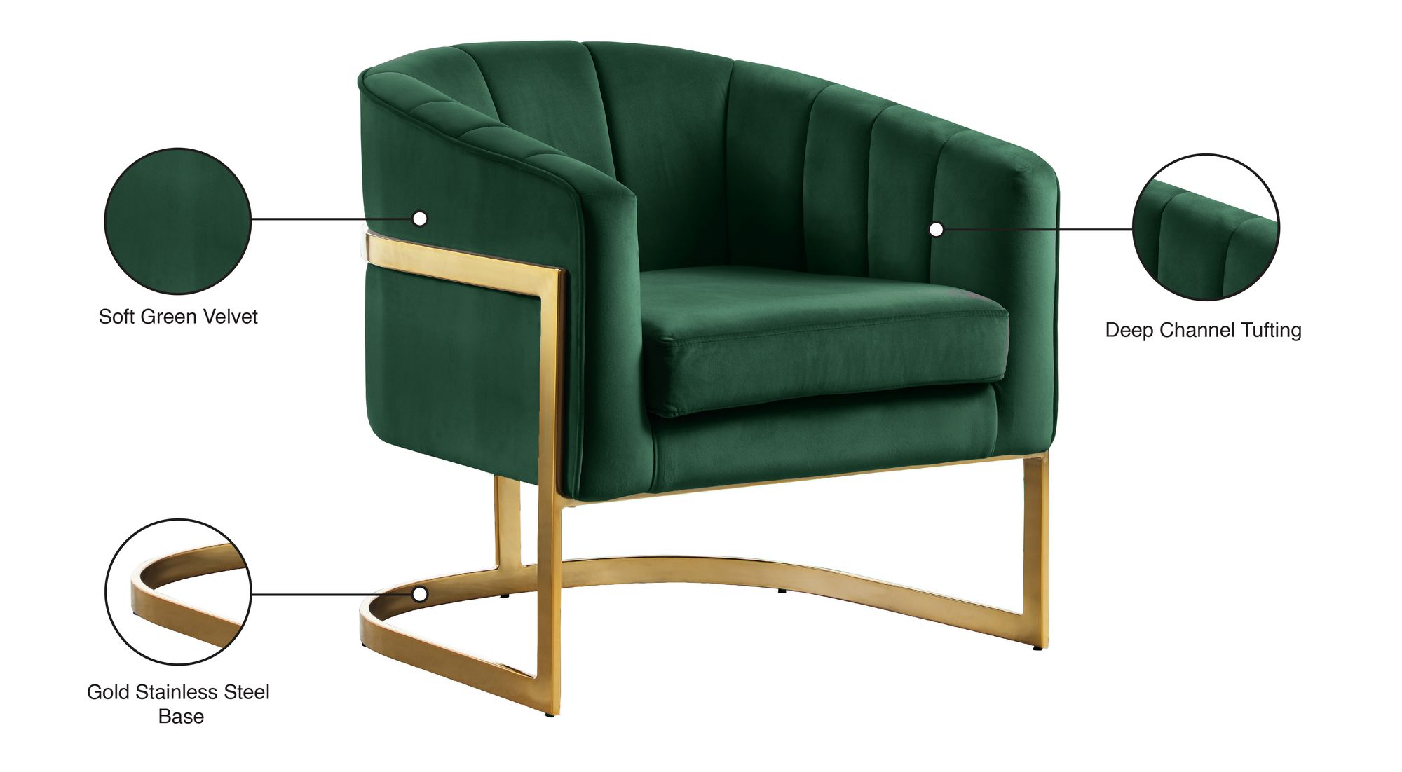 Carter Velvet Accent Chair