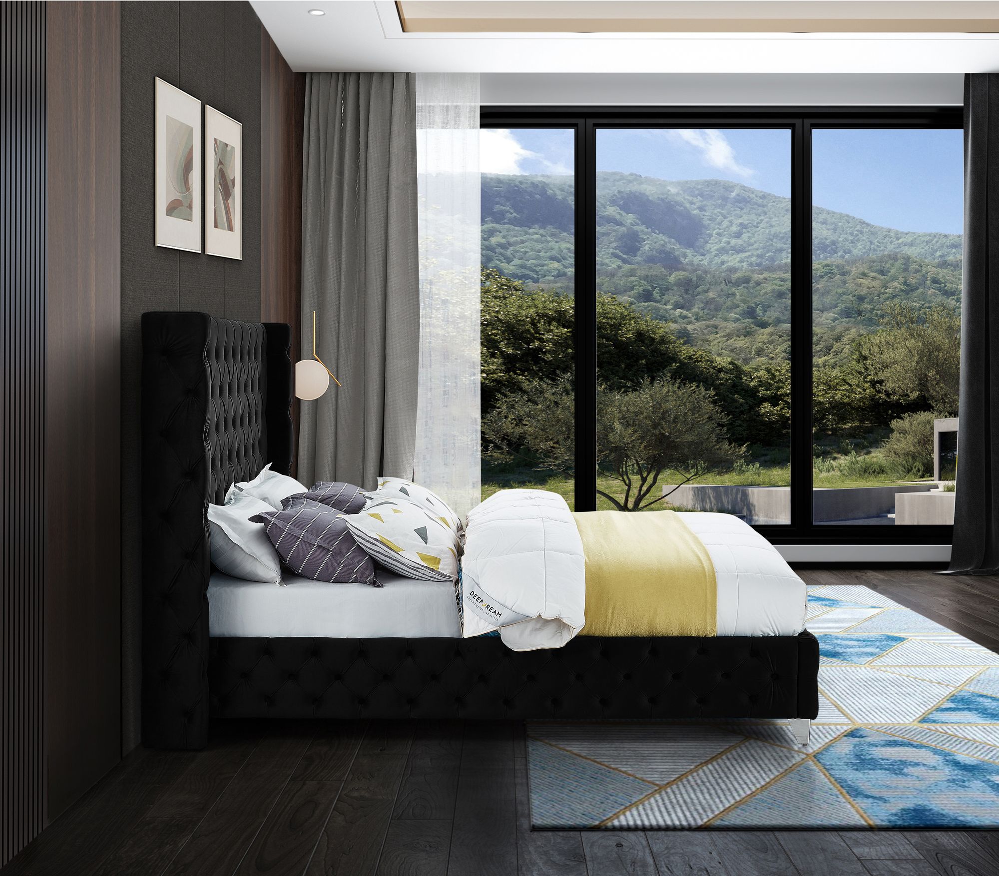 Savan Velvet Full Size Bed