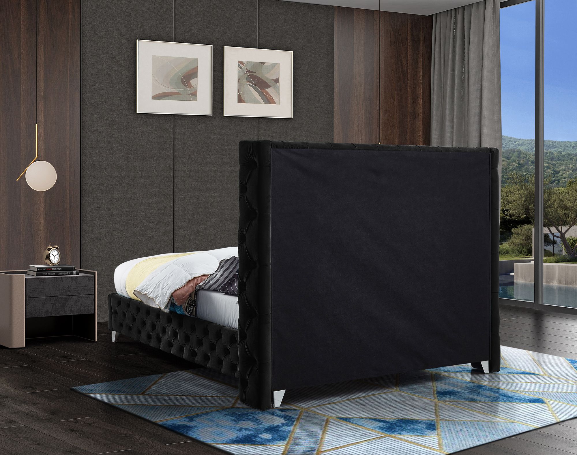 Savan Velvet Full Size Bed