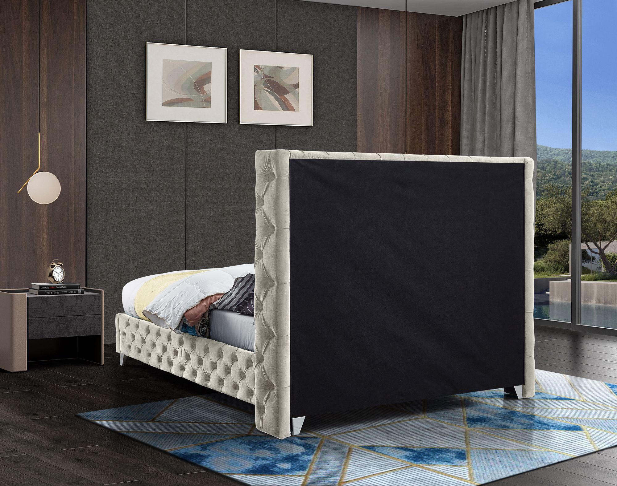 Savan Velvet Full Size Bed