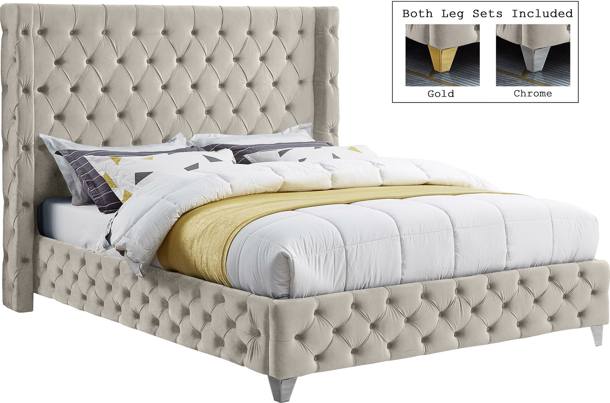 Savan Velvet Bed
