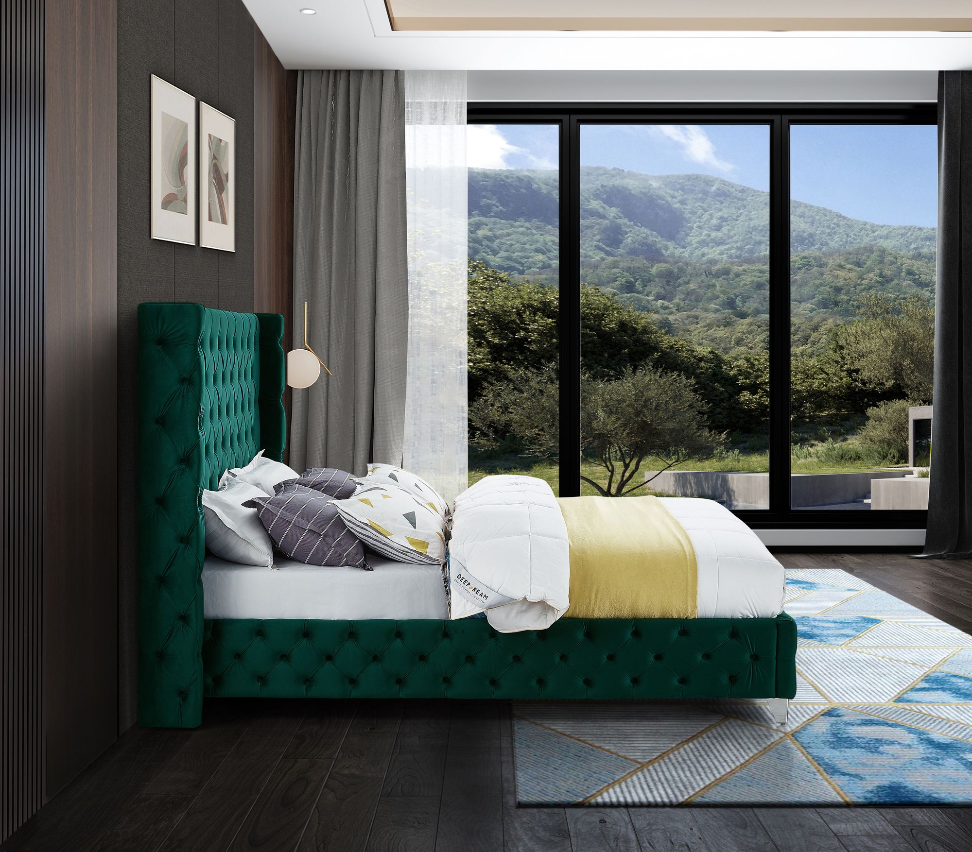 Savan Velvet Full Size Bed